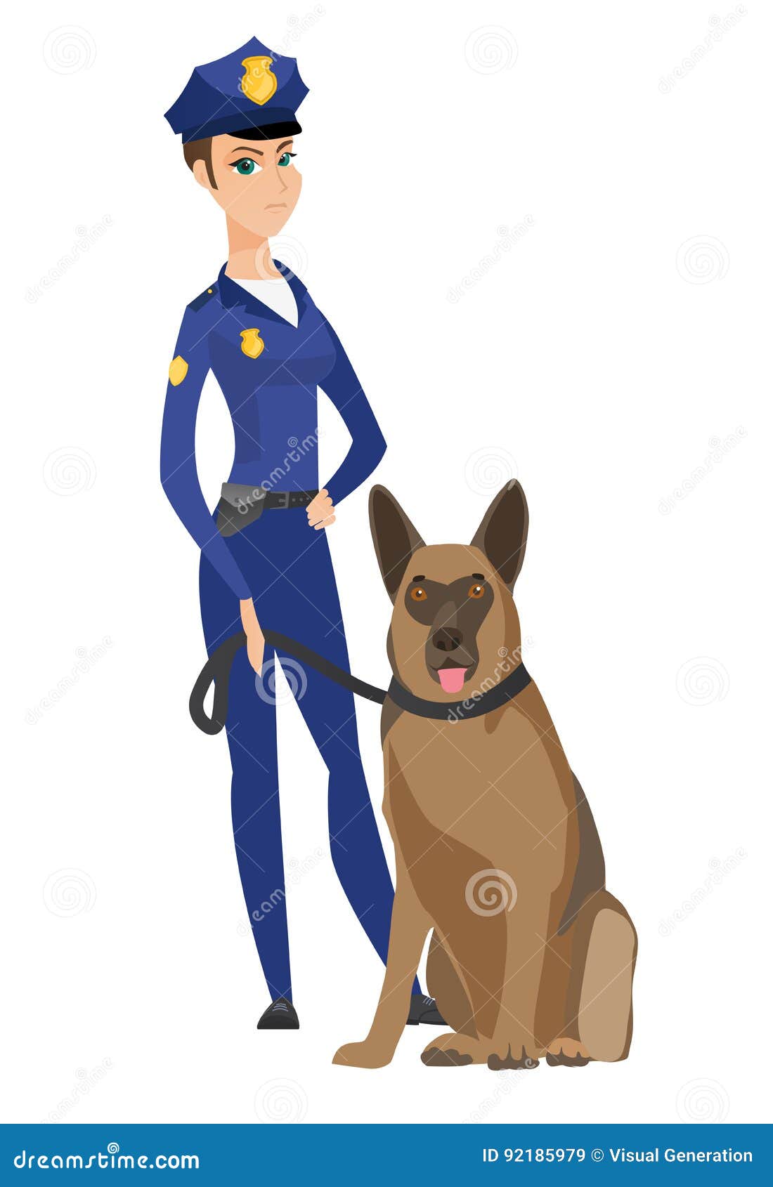 Профессия полицейский с собакой