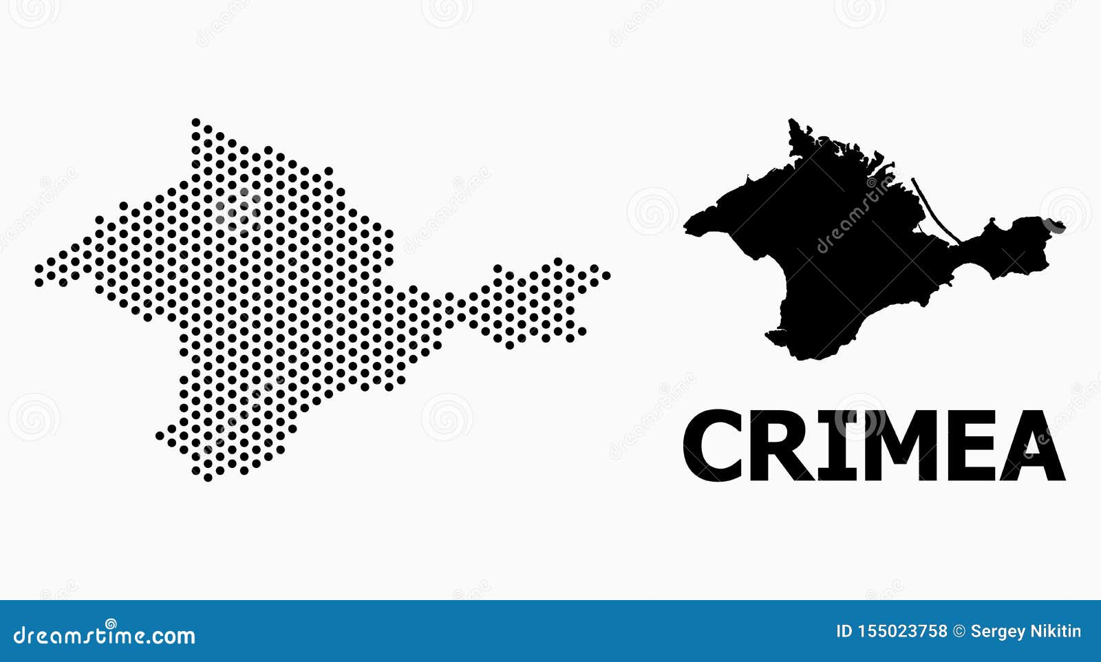 Карта Крыма Вектор