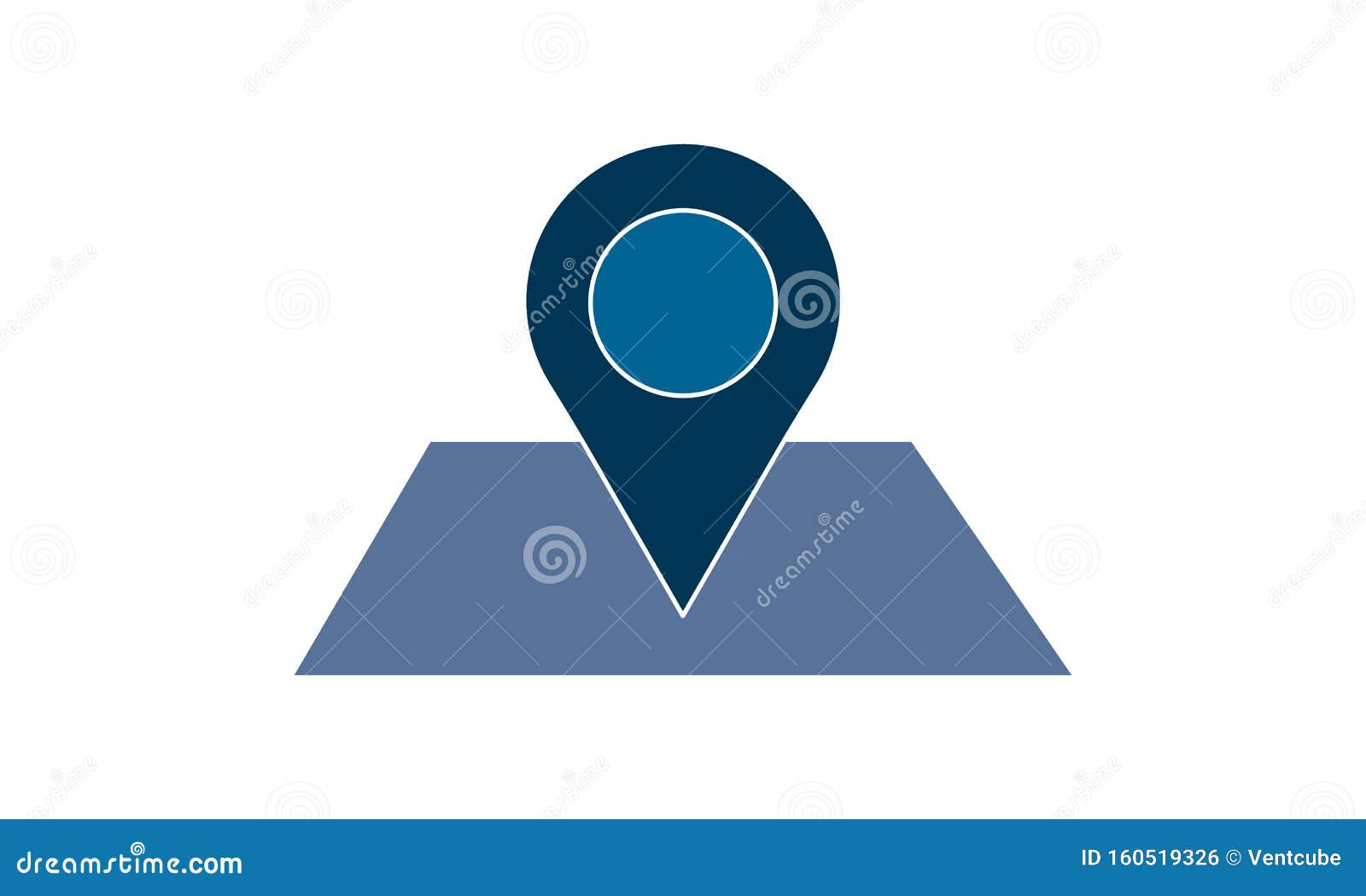 Карта Постер значок плоский стиль графический символ Иллюстрация ...