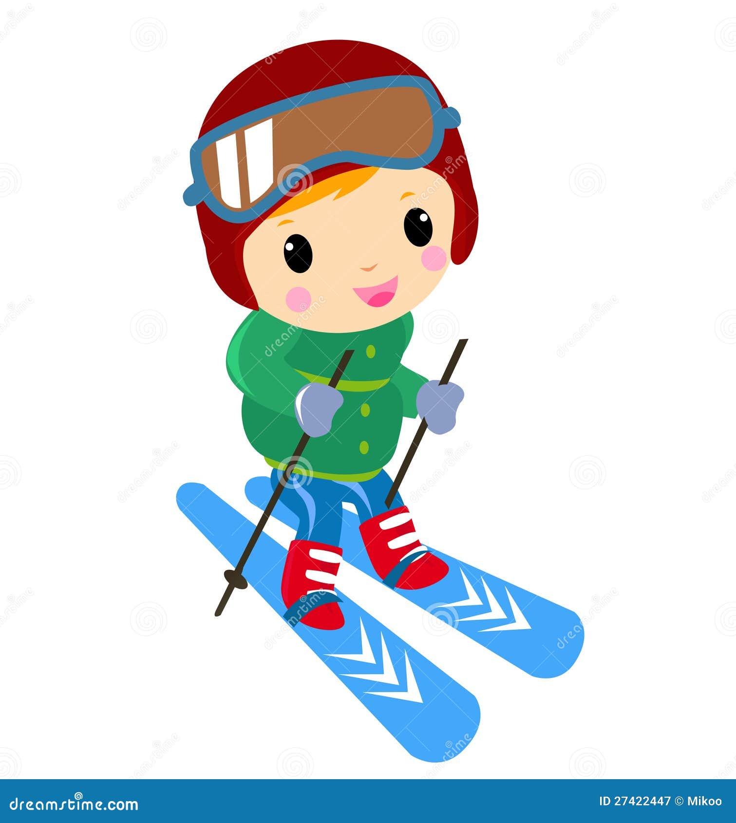 Лыжи без фона для детей