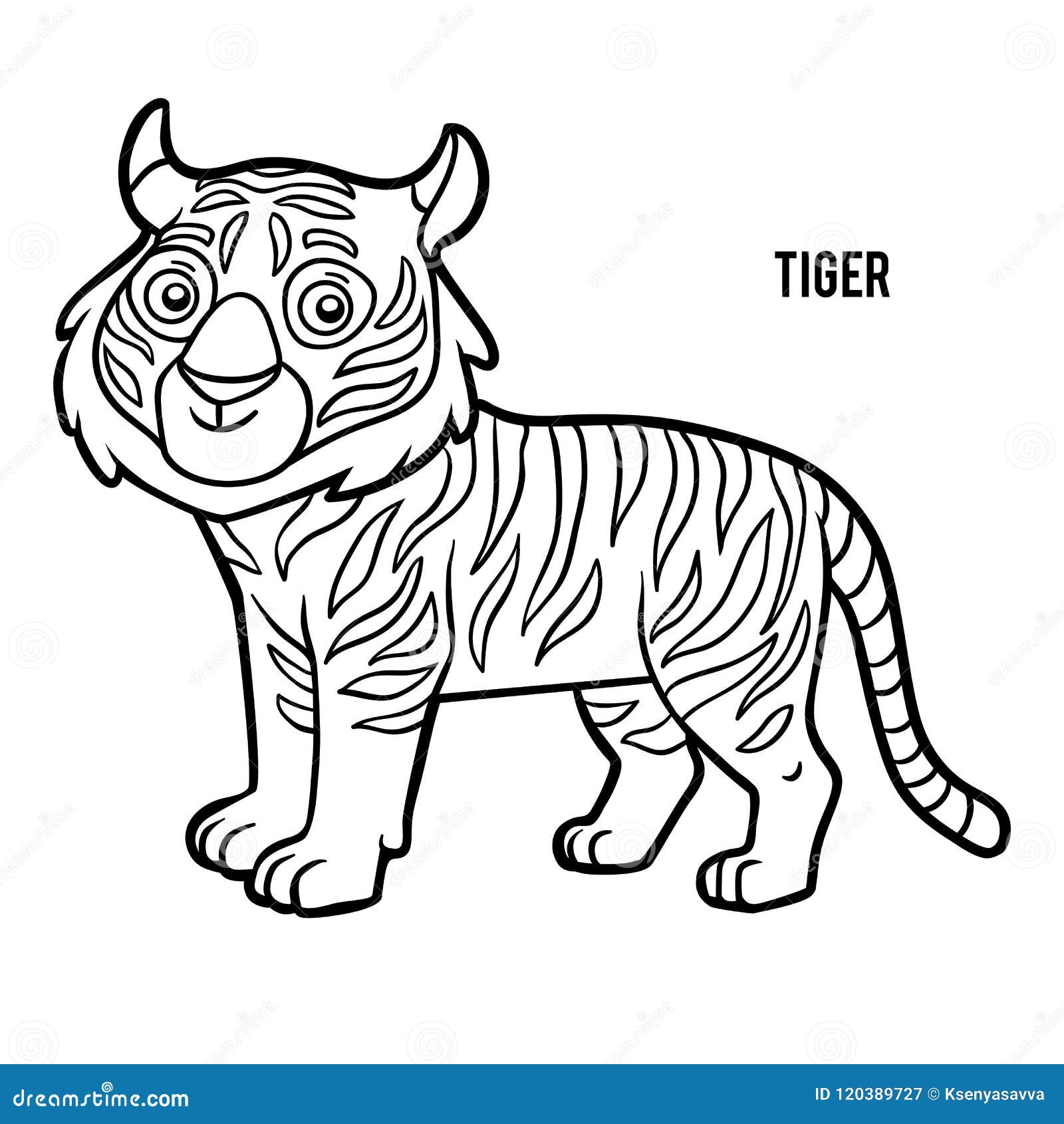 Алмазная картина-раскраска Тигр на охоте (Brushme GZS1098)