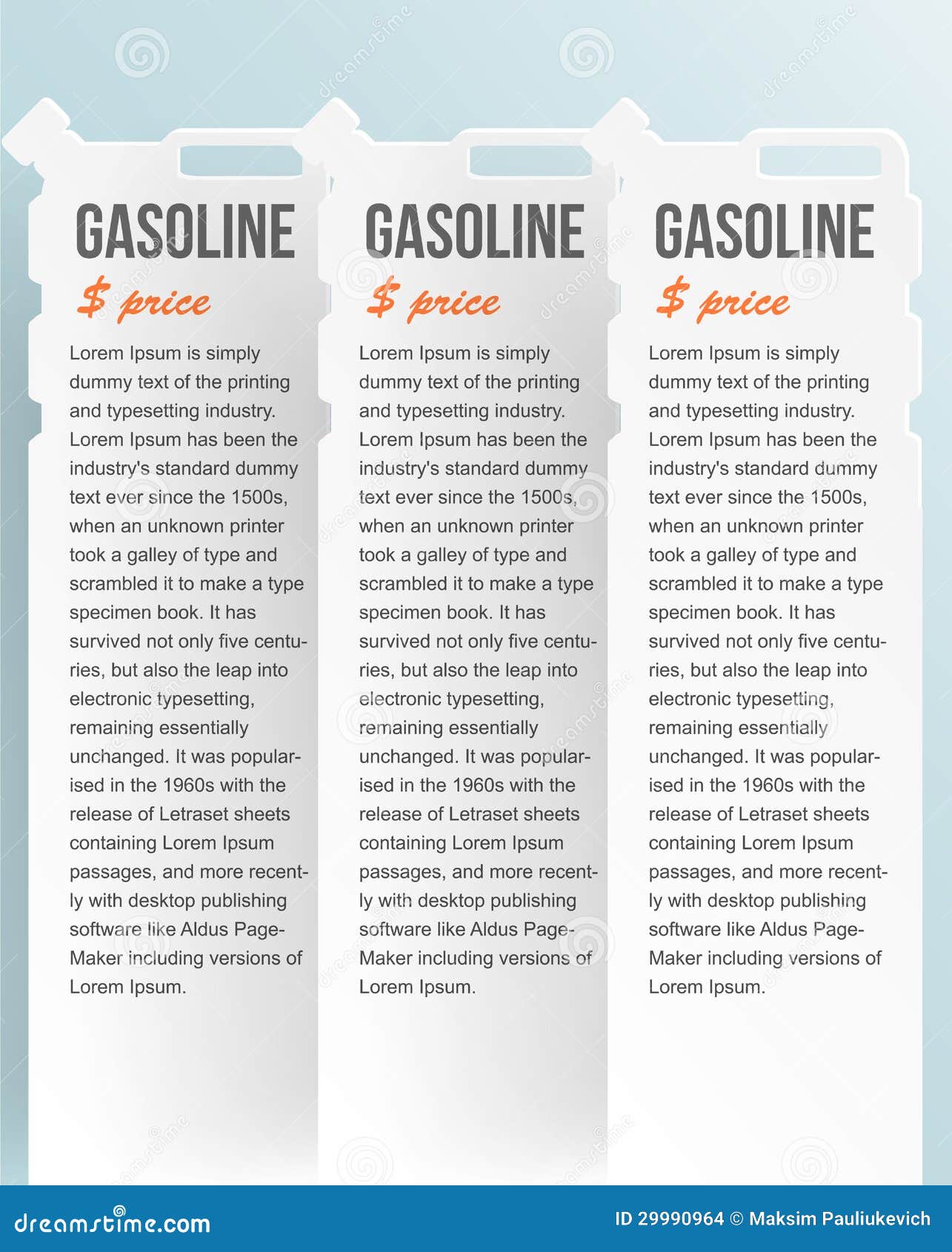Комплект знамен с канистрой. газовый насос на белизне Иллюстрация ...