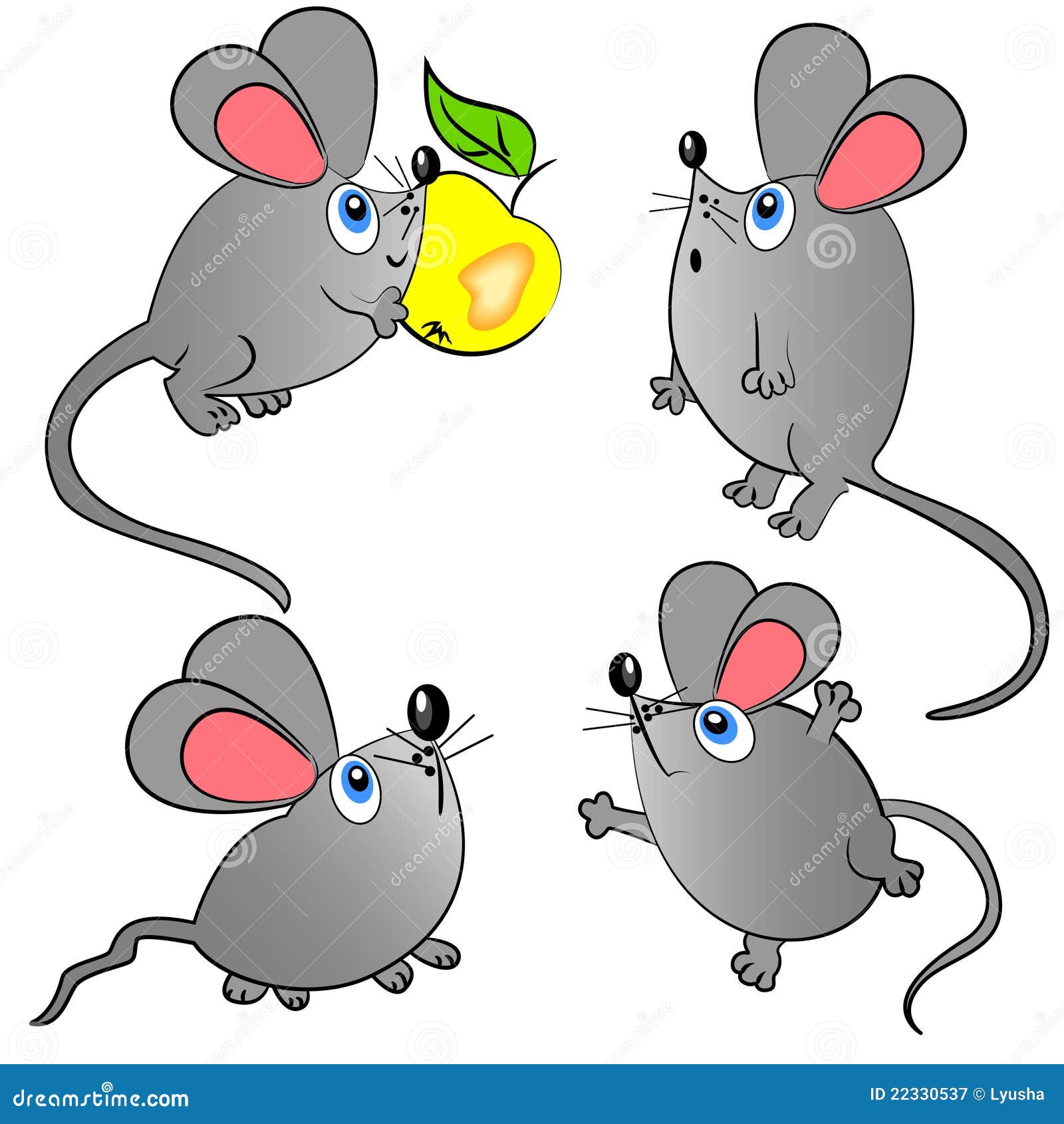 Мышка для печати цветная