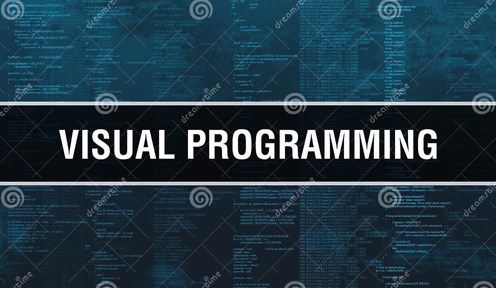 Концепция визуального программирования с случайными частями кода ...