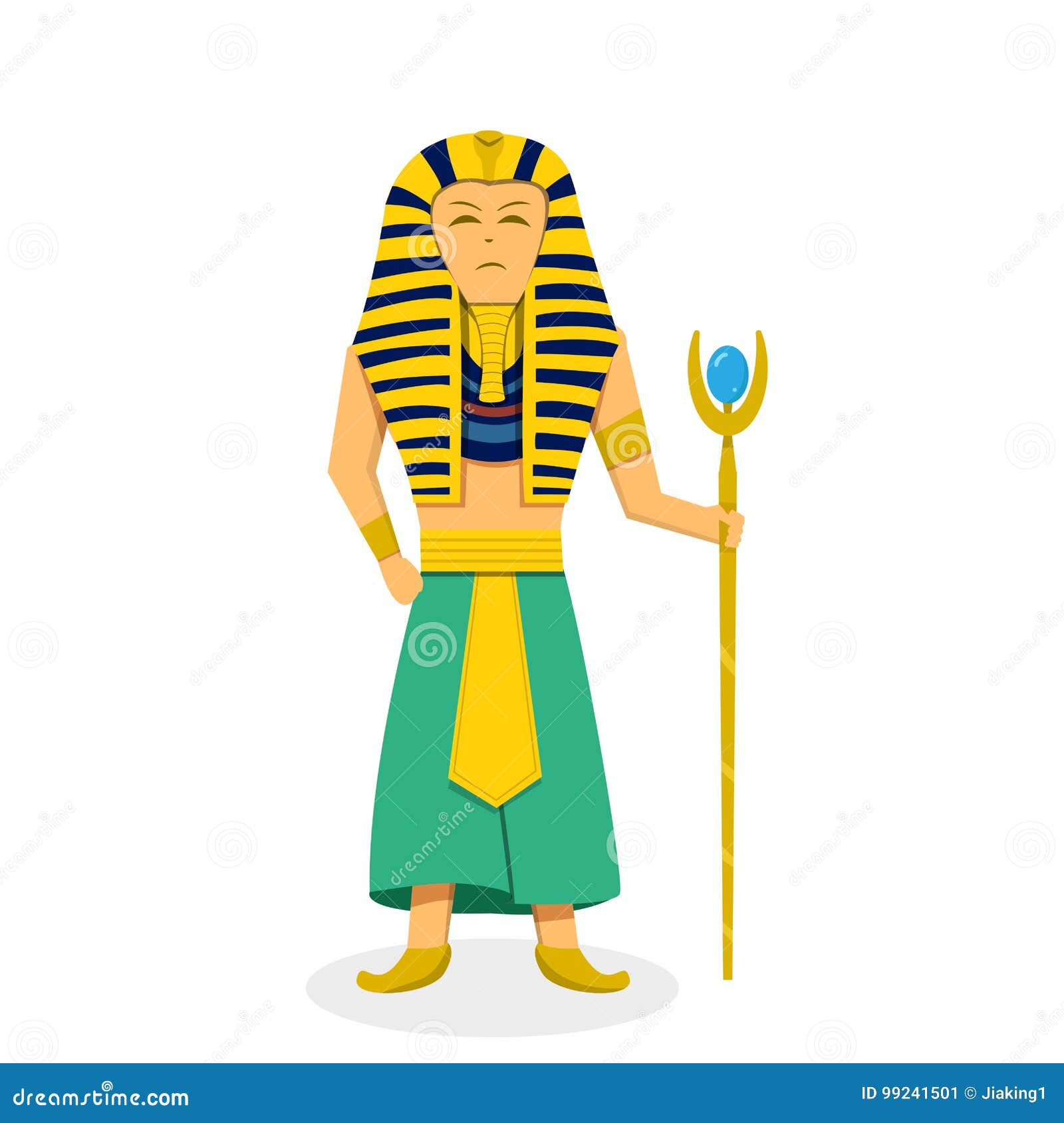 Фараон с телом вектор
