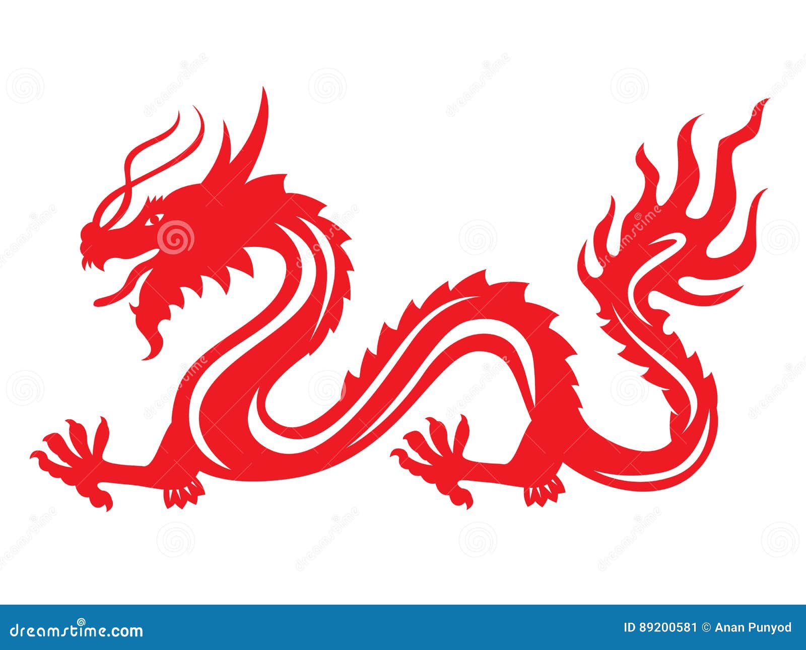 Китайский дракон горизонтальный