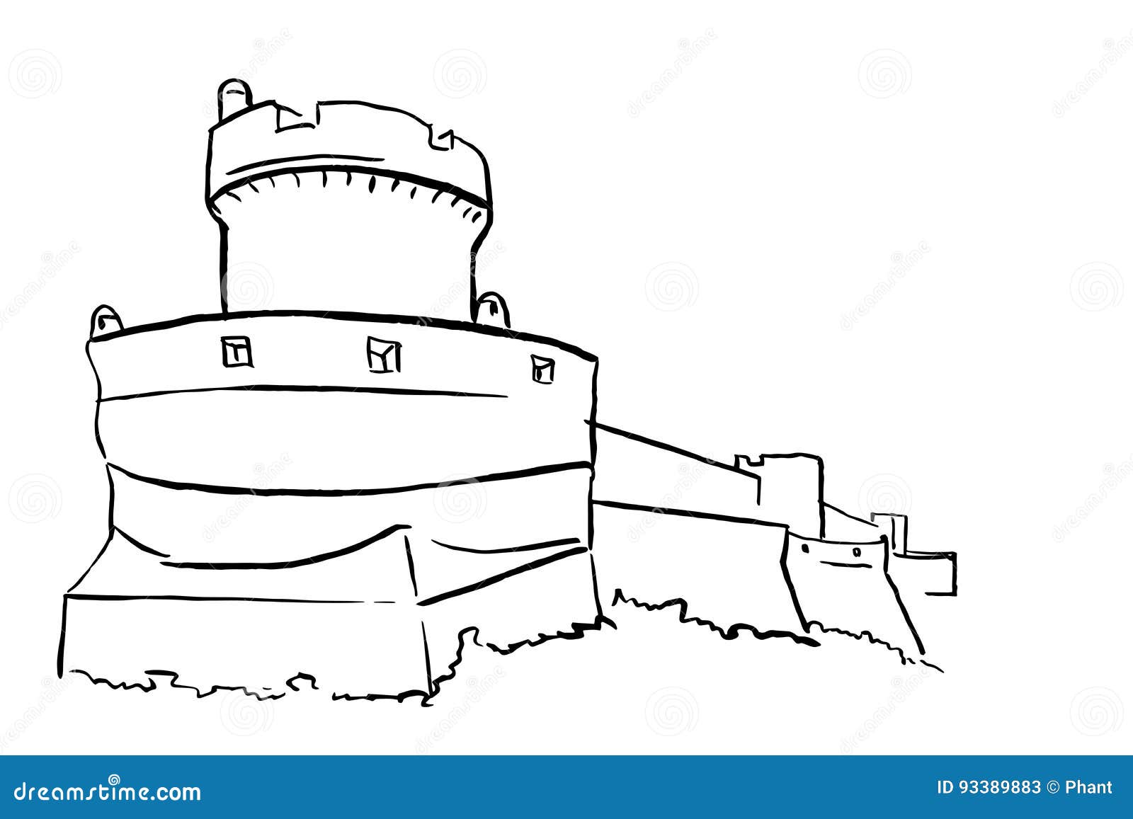 Контур крепости Бастион