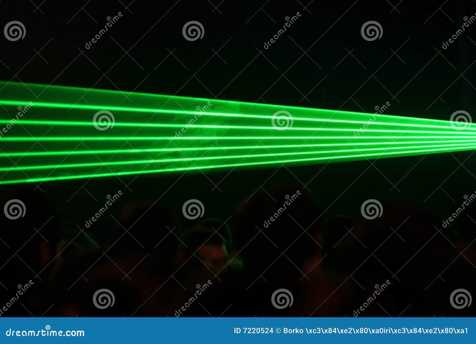лазер лучей зеленый. партия лазера лучей зеленая
