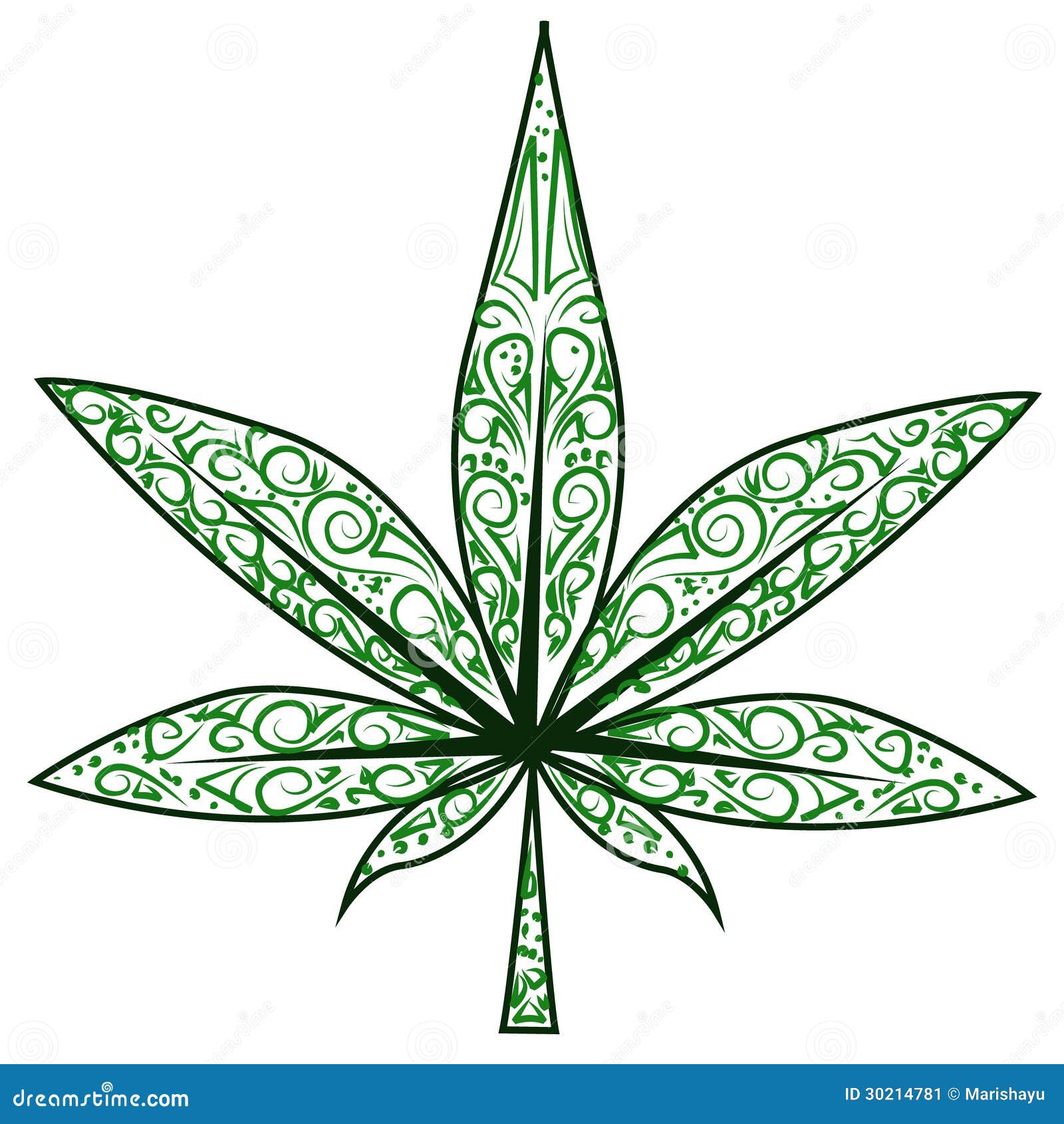марихуана листья рисунки