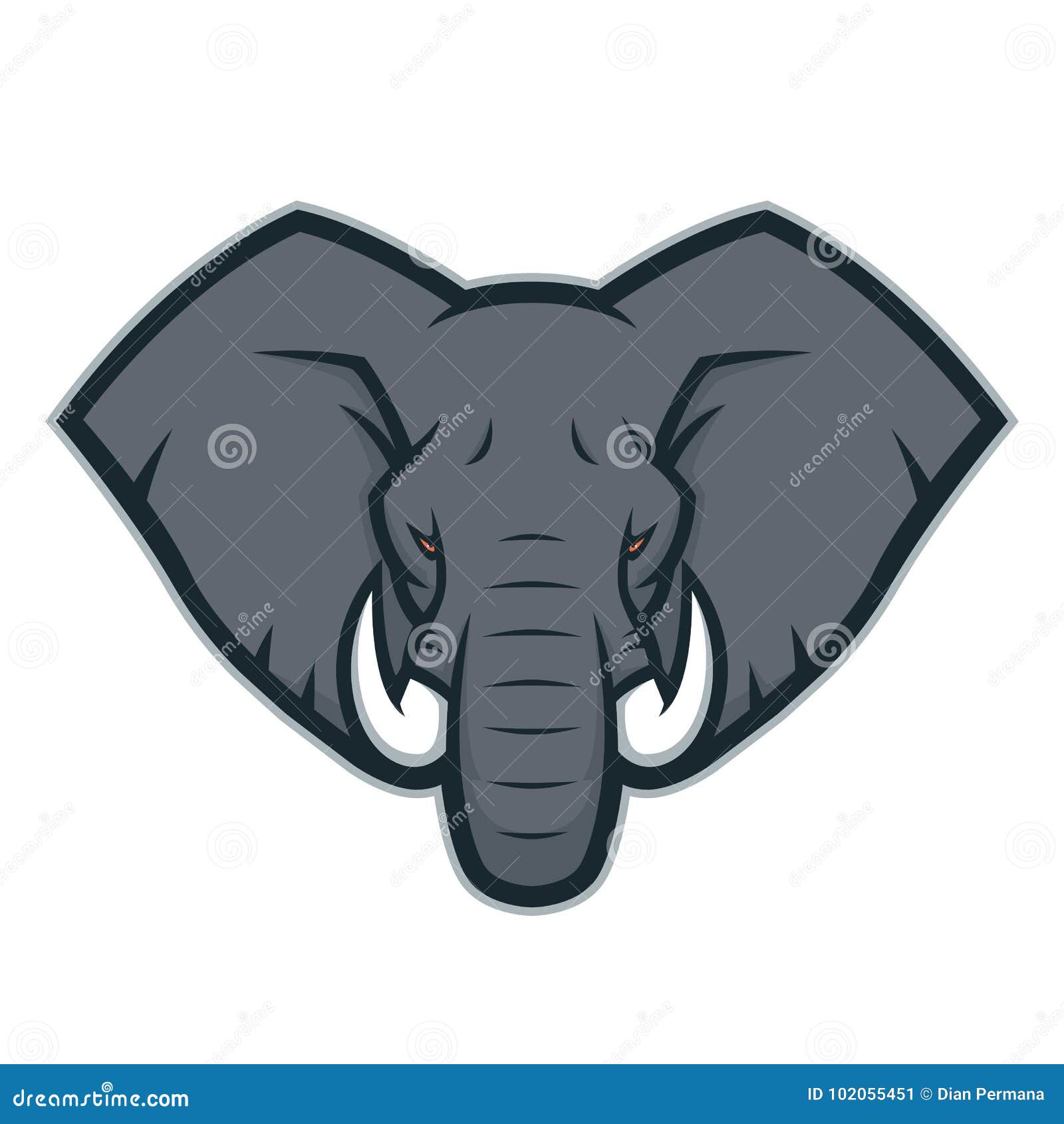 Голова слона логотип