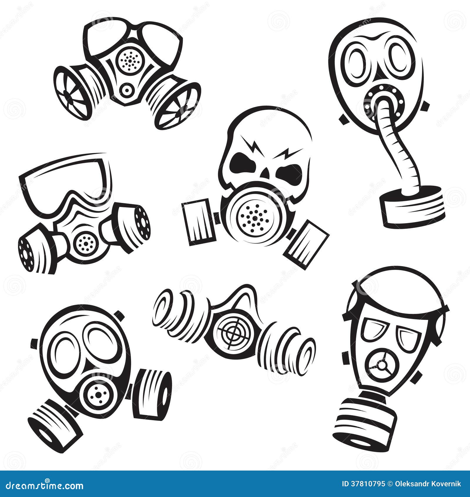 Мини противогаз рисунок