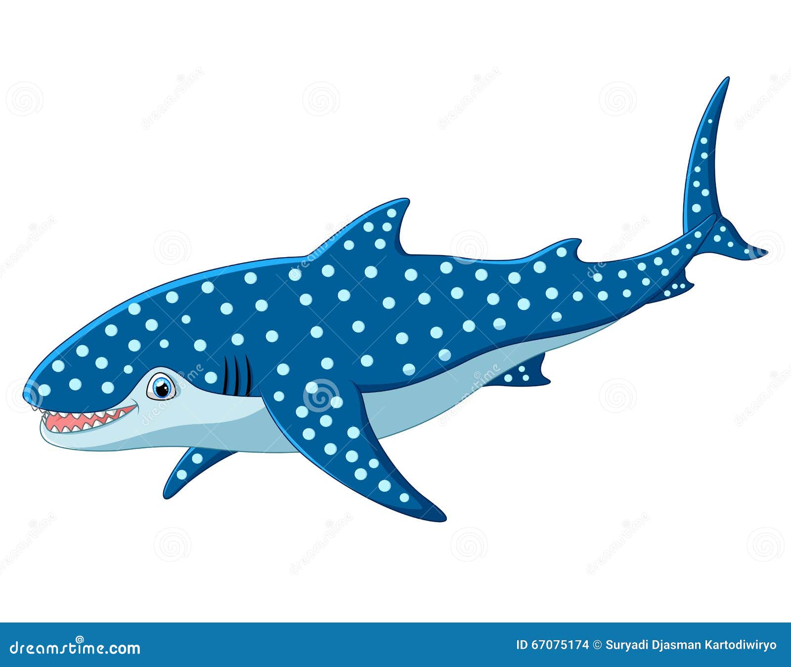 Китовая акула мультяшная