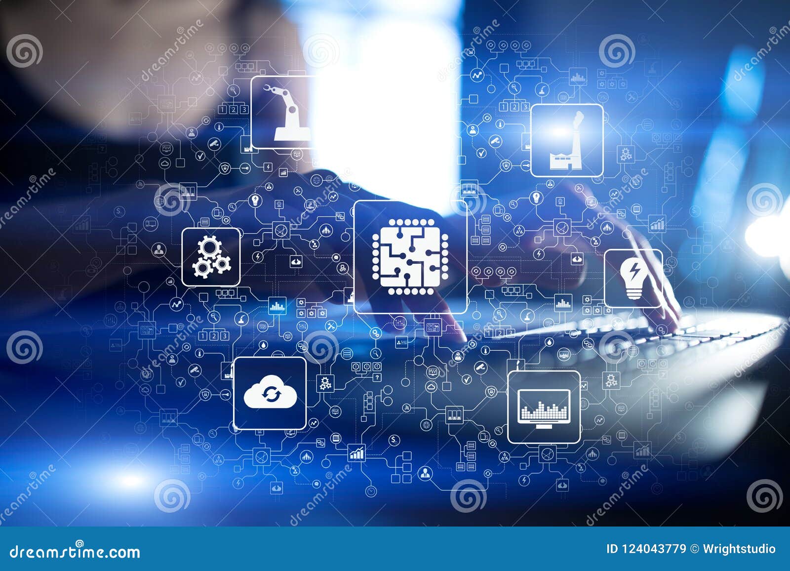 Микросхема, C.P.U., процессор, инженерство микросхемы вычисляя ...