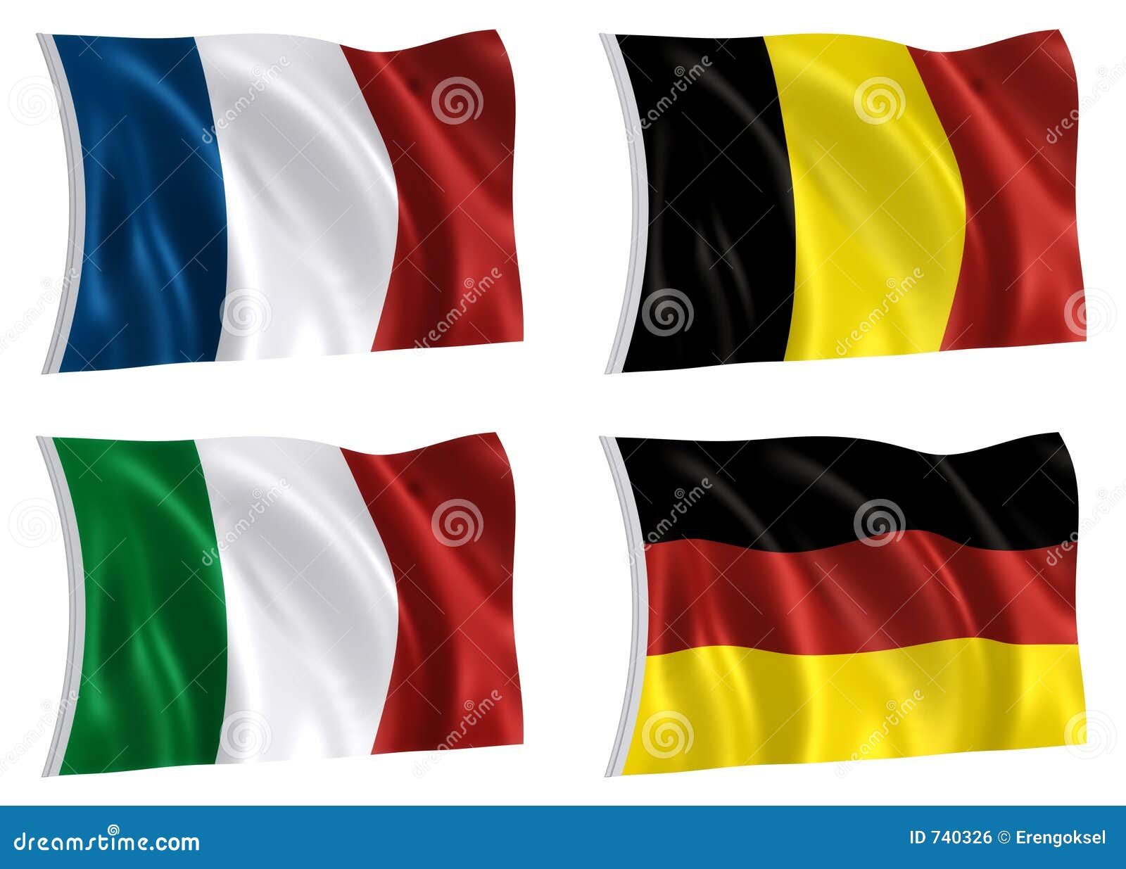 Германский и бельгийский флаг