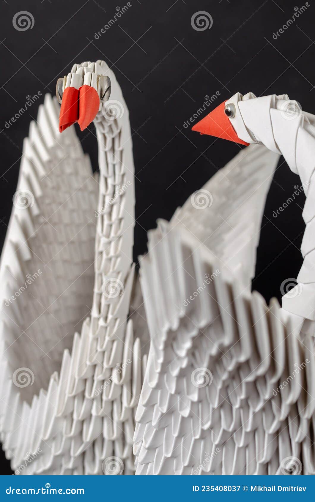 Модульное оригами «Белый лебедь». Пошаговая инструкция с фото