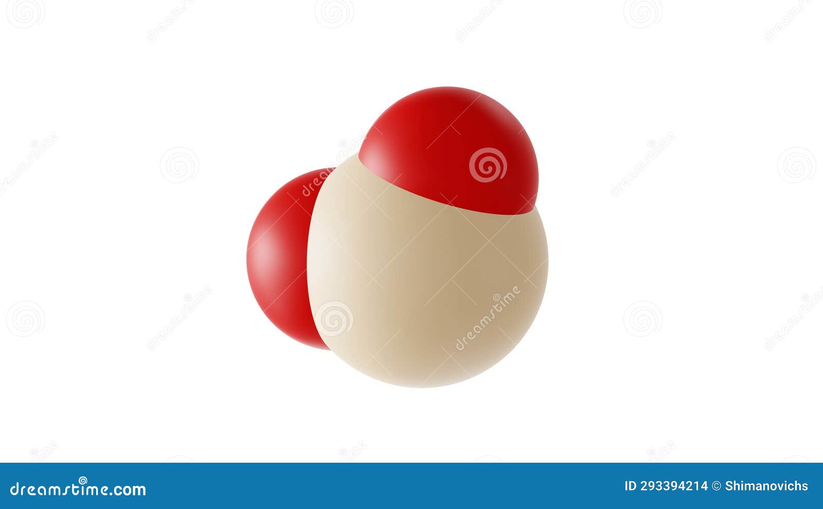 молекула диоксида кремния молекулярная структура изолированная 3d ...