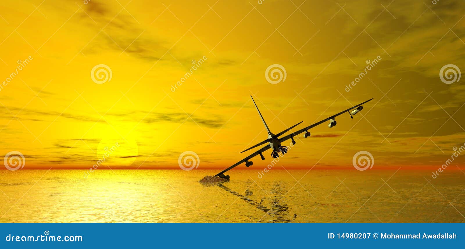 море воздушных судн разбивая. предпосылка воздушных судн разбивая золотистым задним silhouetted морем крыло взгляда подсказки захода солнца