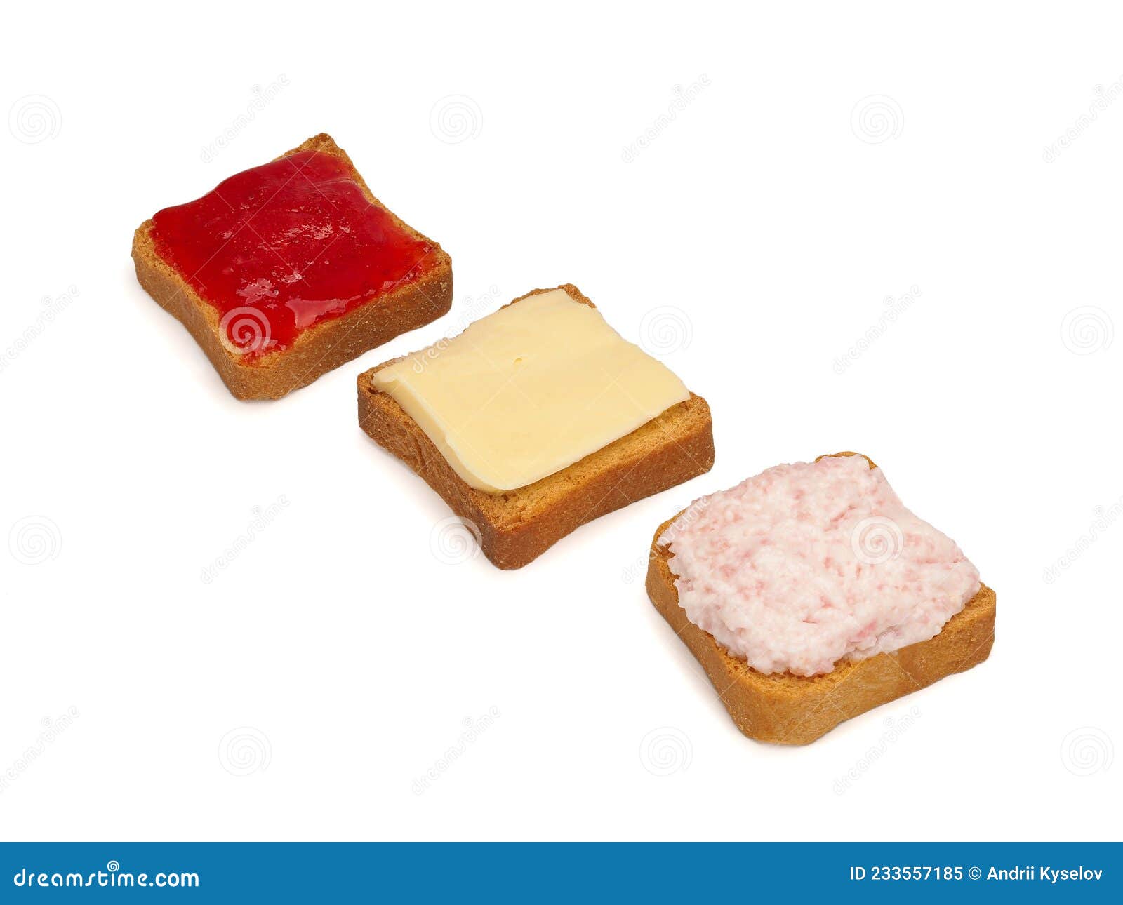 набор фрагментов хлеба хлеба, изолированных на белом фоне Стоковое ...