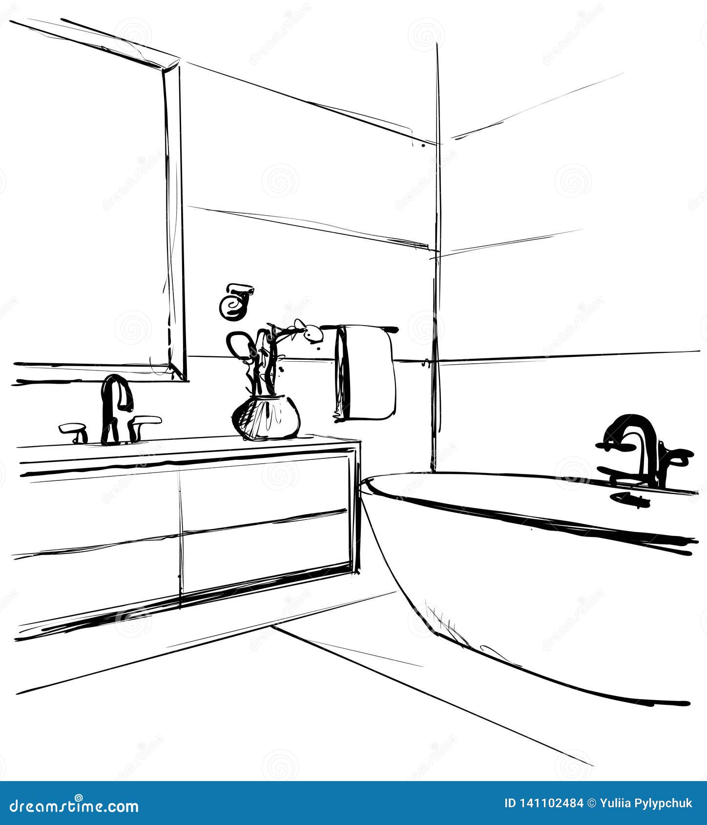 Ванная комната для рисования