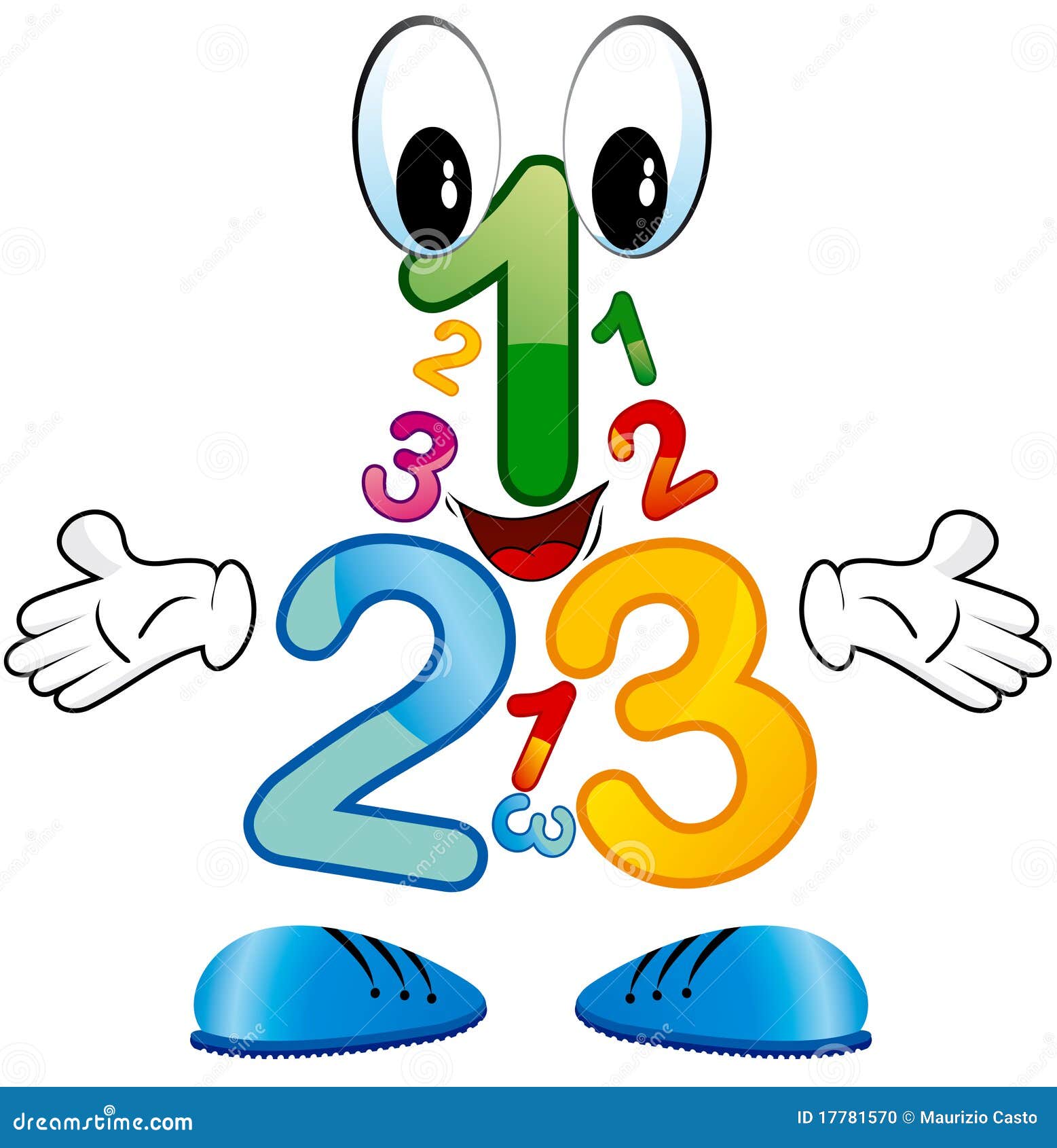номер 123 иллюстрация вектора. иллюстрации насчитывающей школа - 17781570