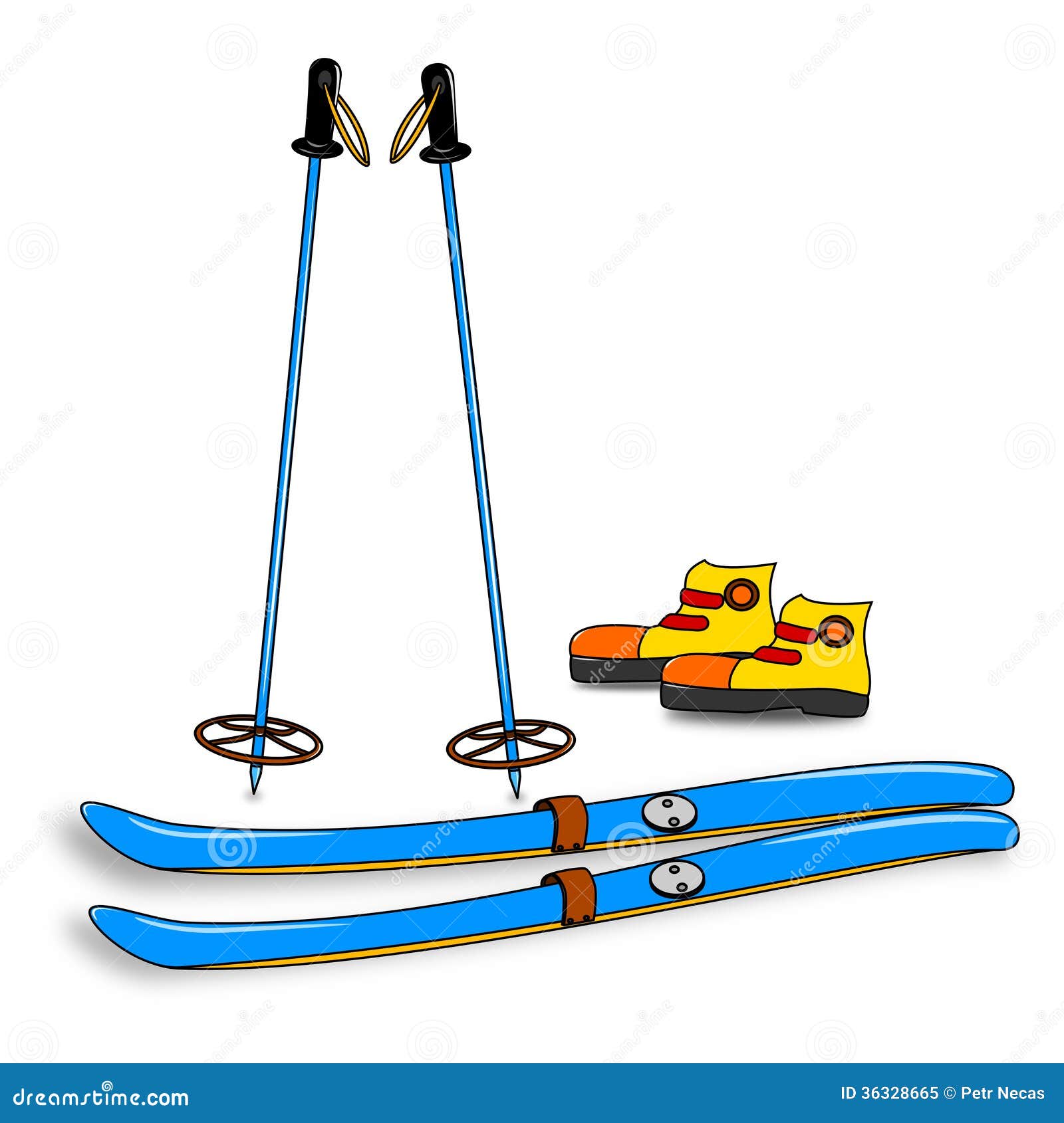 Лыжа детская мультяшные