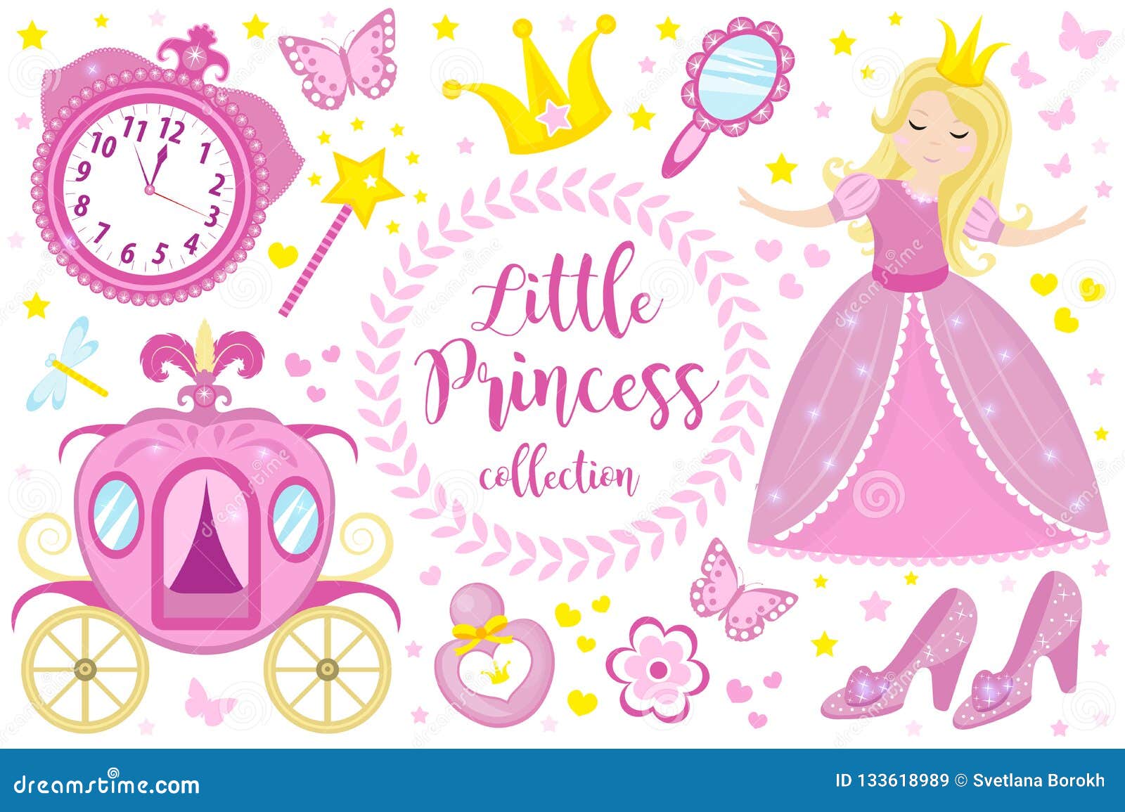 Little Princess картинка с шарами на белом фоне