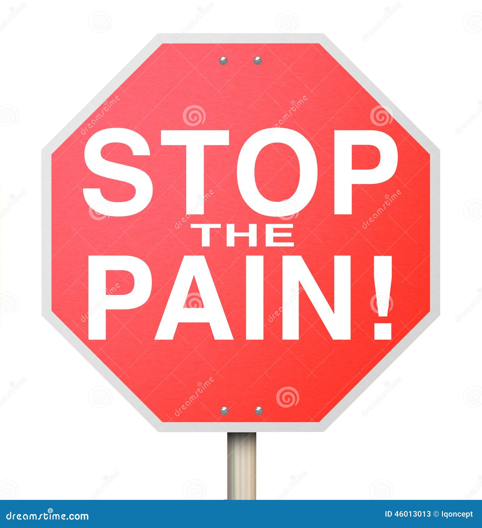 Остановите лечение дискомфорта боли конца знака боли Medicate медицина ...