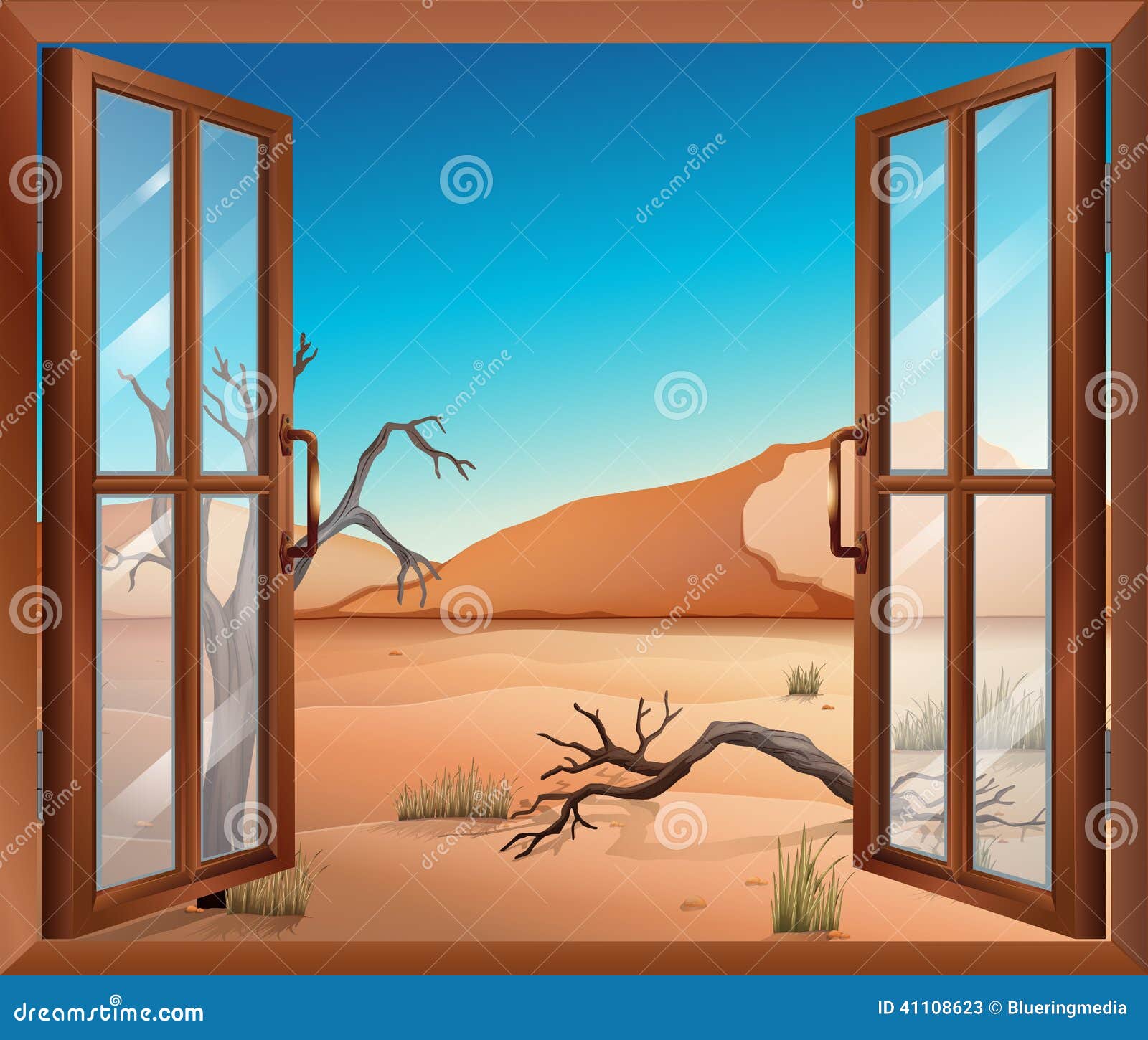 Вид с окна на пустыню