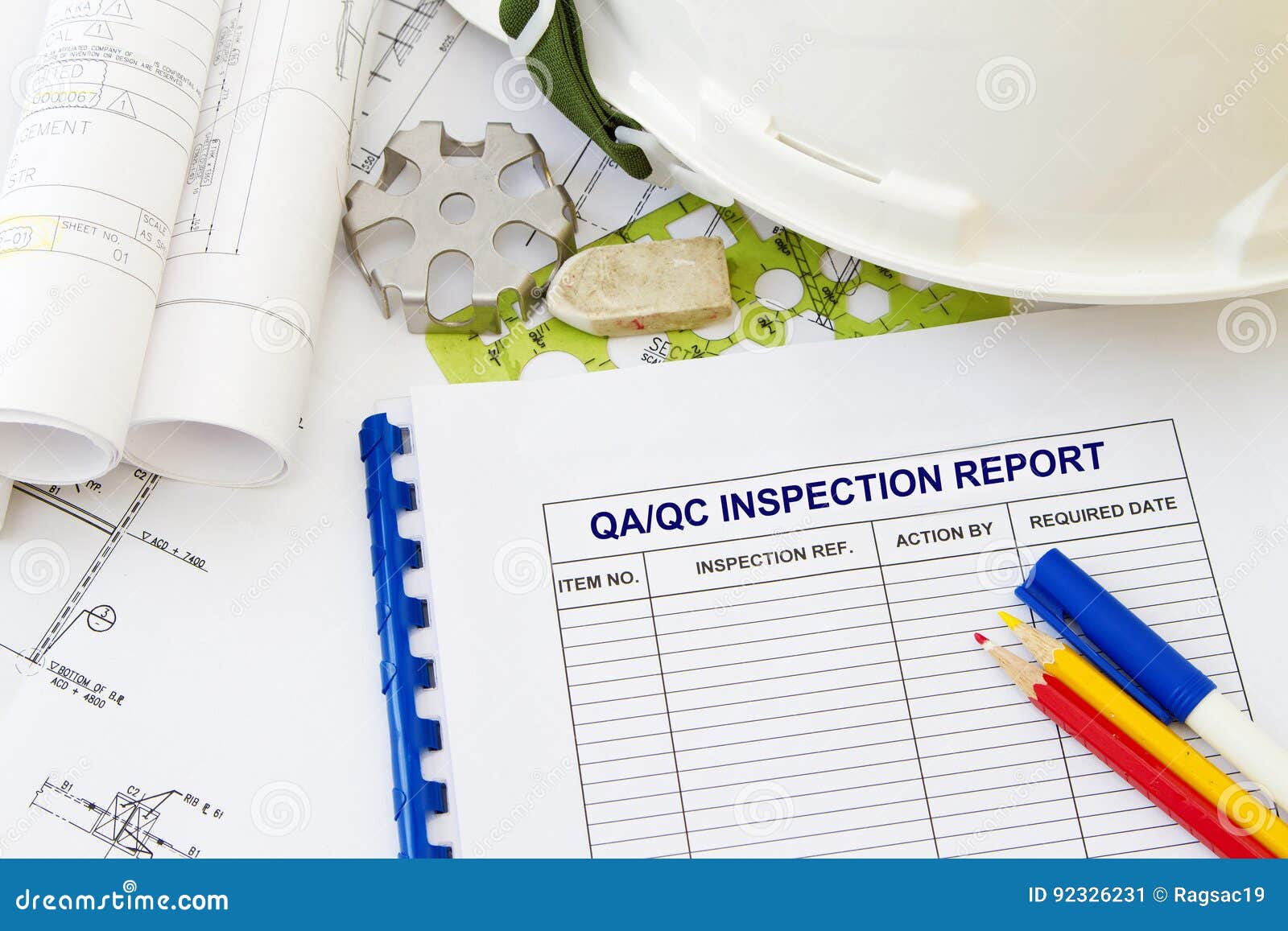 Отчет о проверке стоковое изображение. изображение насчитывающей ...