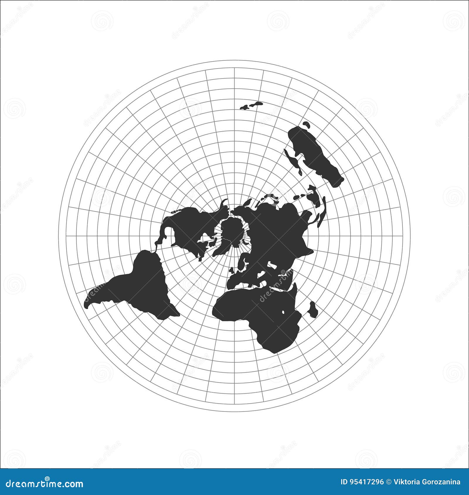 Карта плоской земли НАТО
