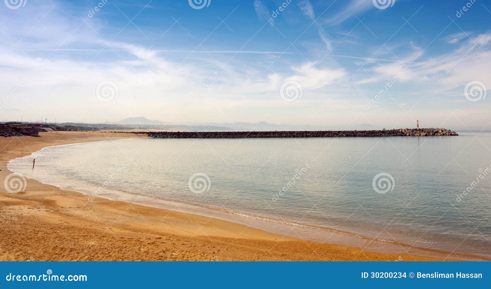 Пляж Anglet, plage de Ла barre. Пляж Anglet в Баскония