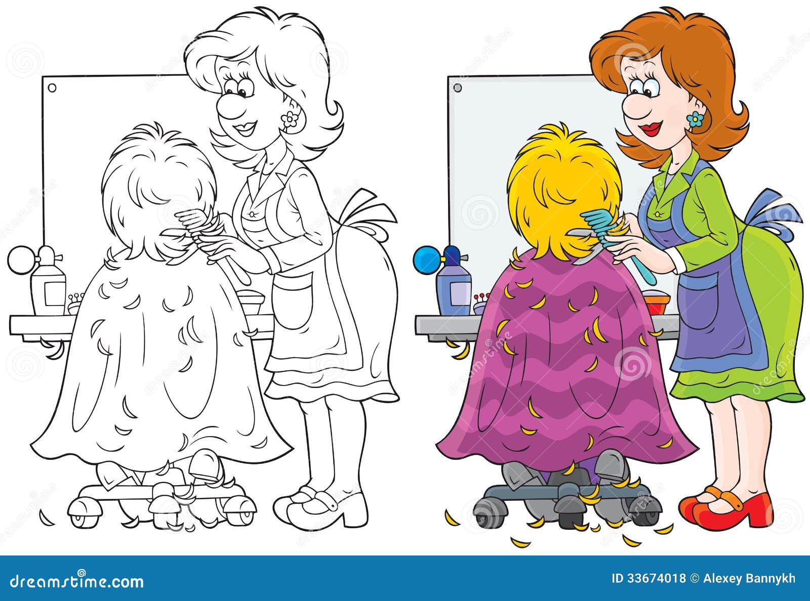 Иллюстрации парикмахер для детей дошкольного возраста