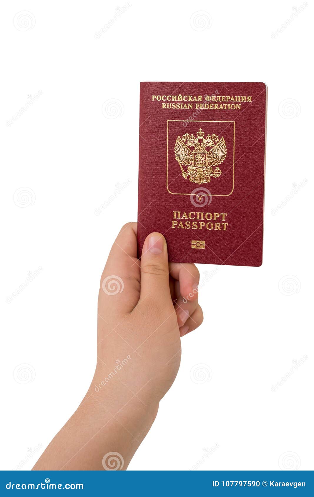 Паспорт в руках