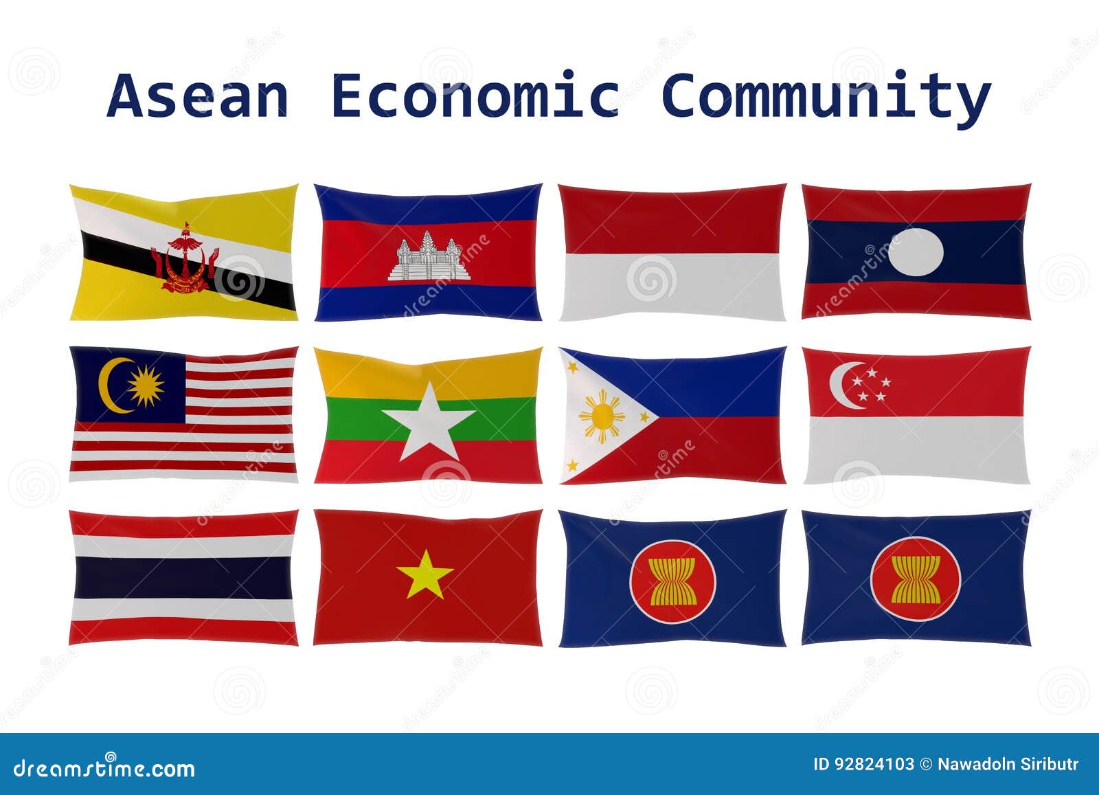Государства Юго Восточной Азии и их флаги