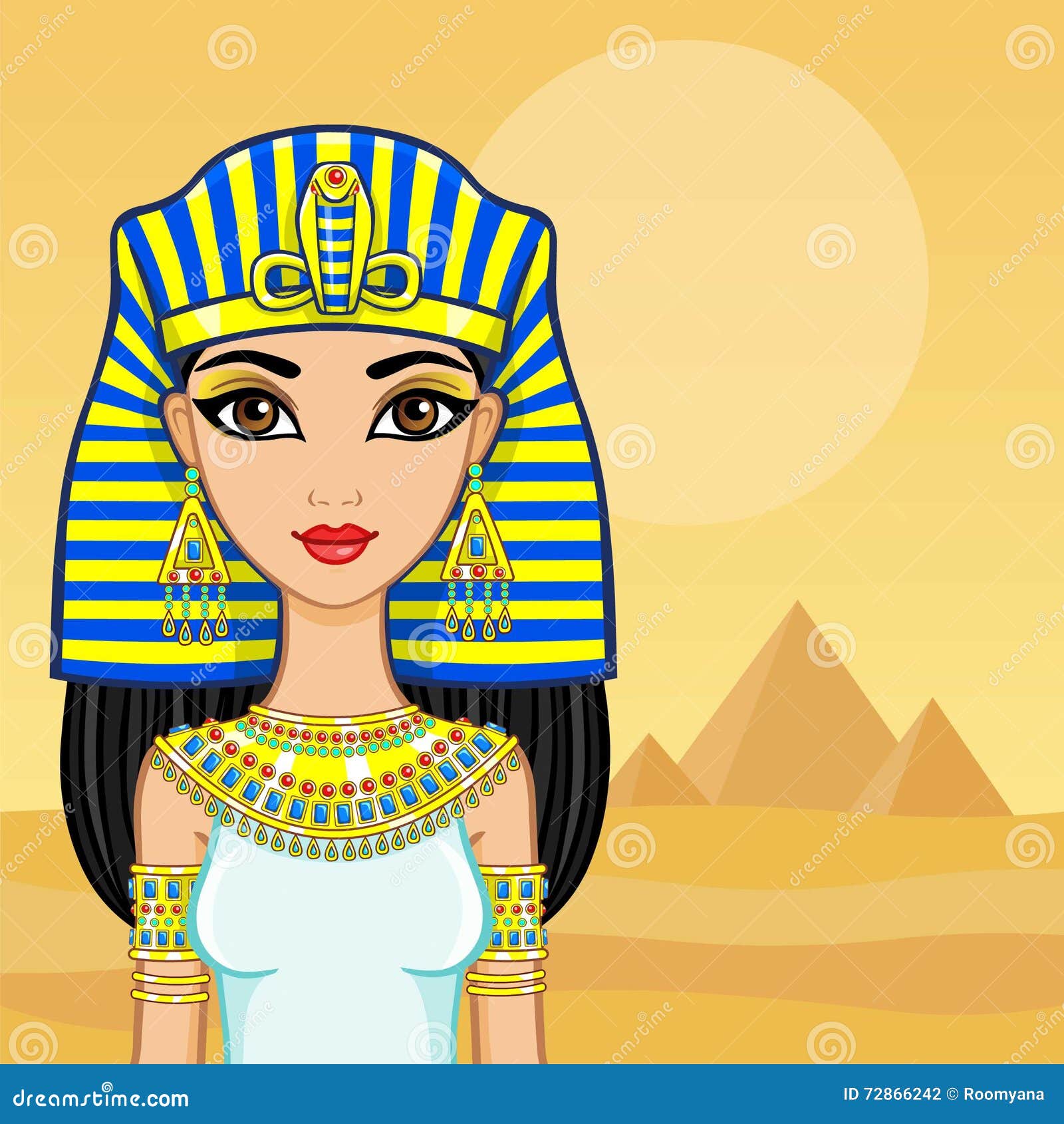 Египетская принцесса рисунок