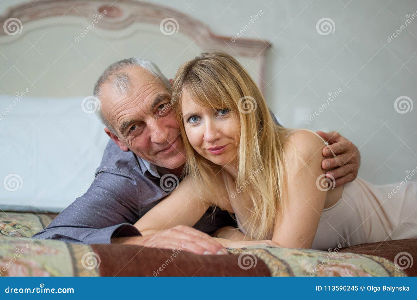 An elderly married couple in stockings brings their Dirty Fantasies to Life