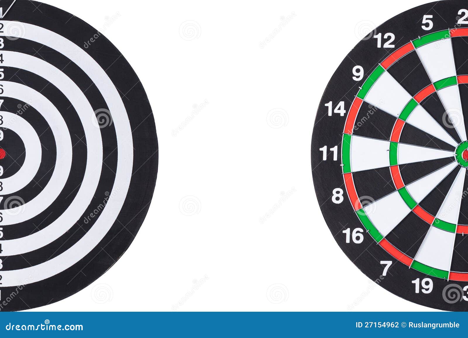 Предпосылка Dartboard с белым космосом экземпляра