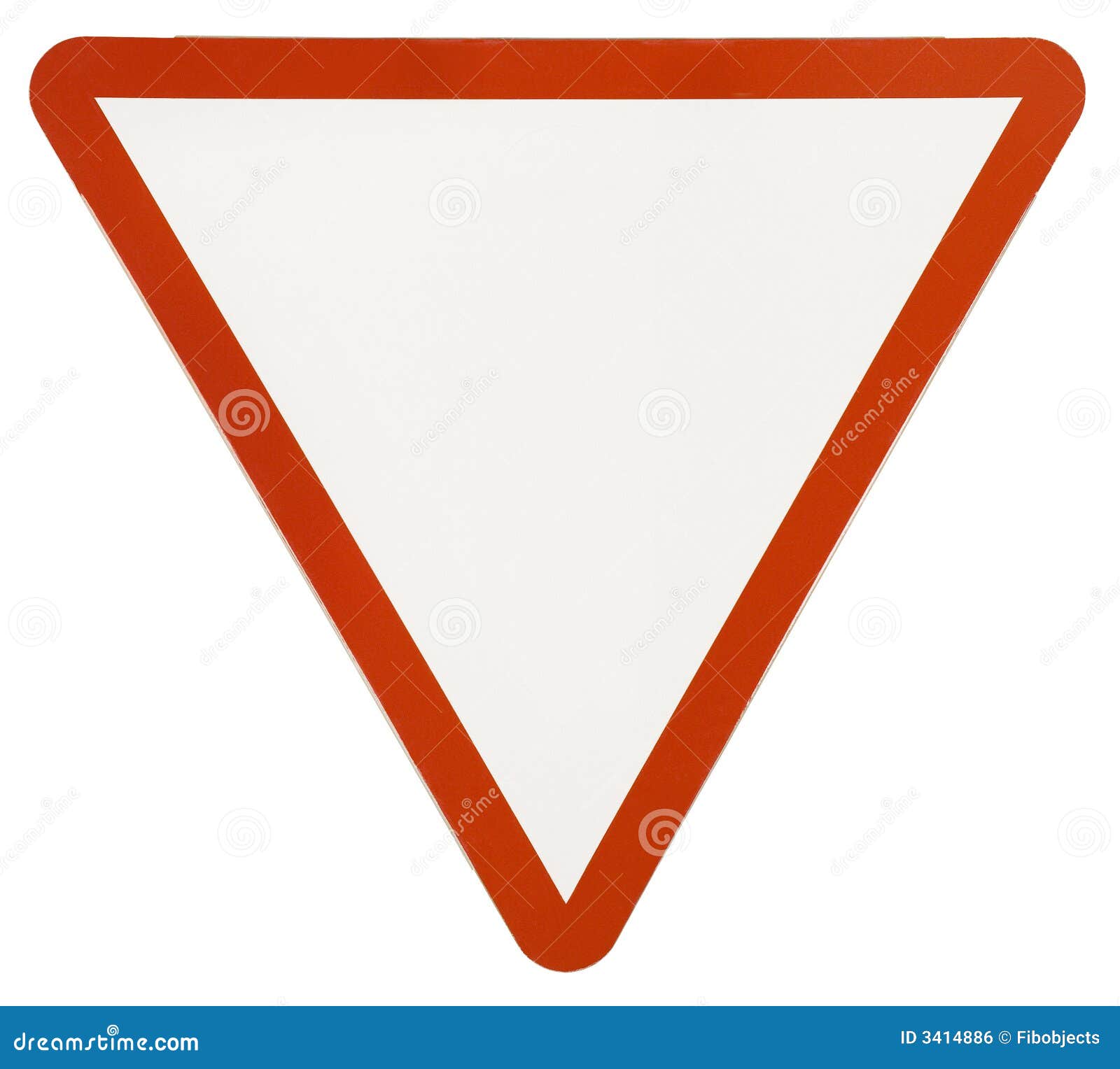 Дорожный знак перевернутый треугольник желтый