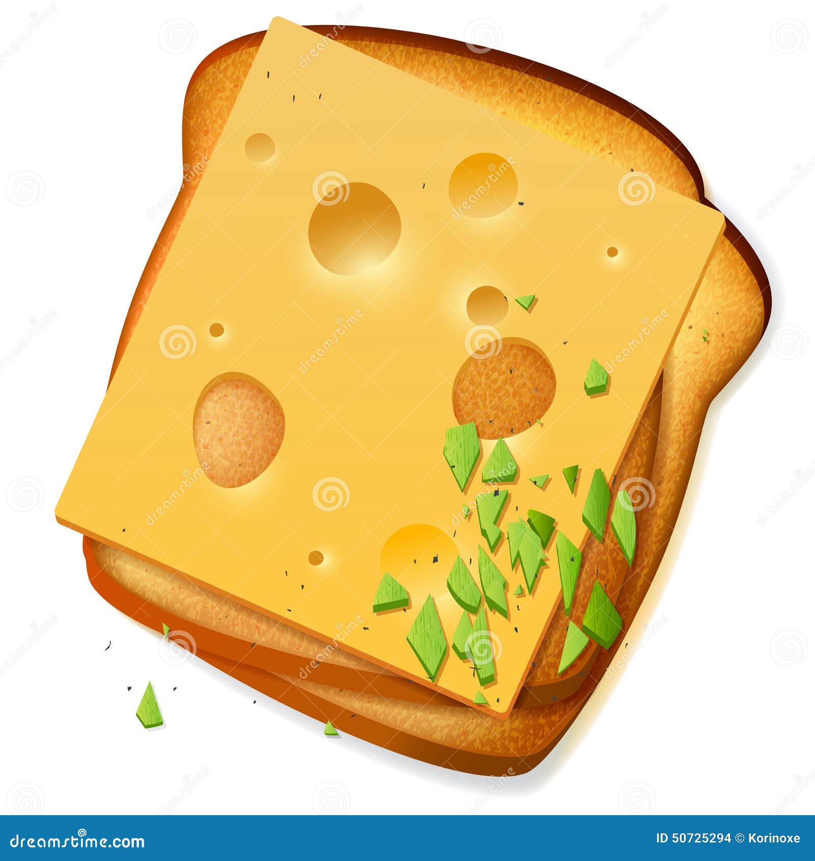 Ломтик хлеба с сыром