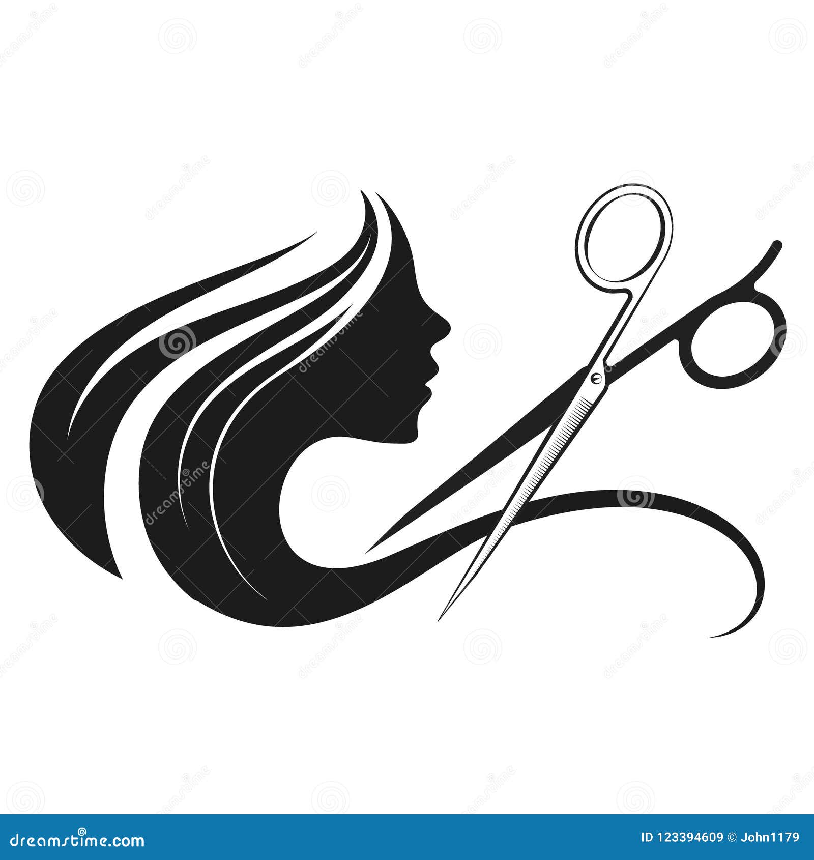 Логотип на визитку парикмахера