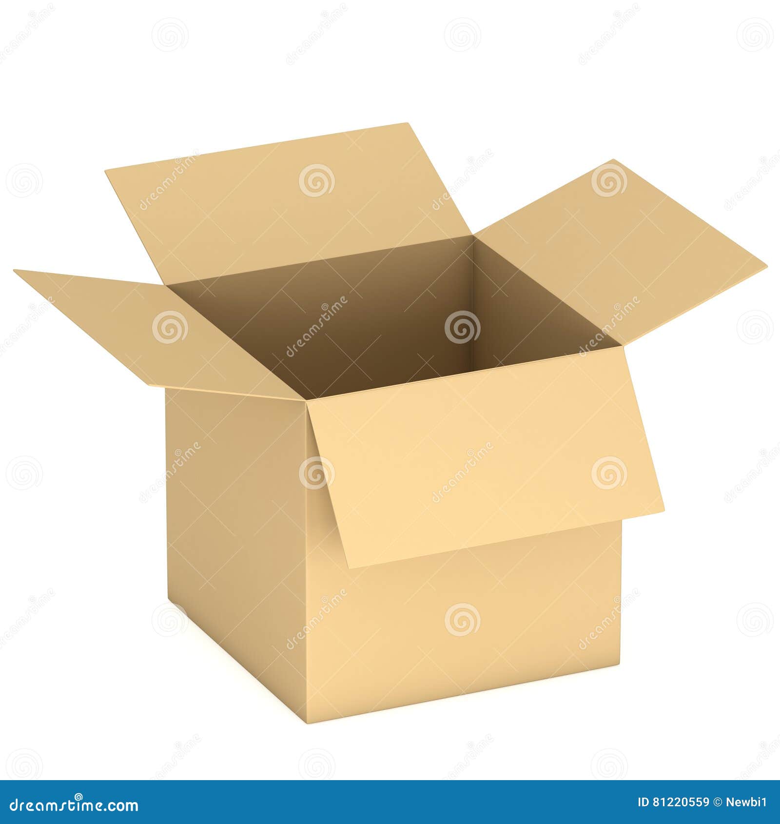 Открытая коробка 3d