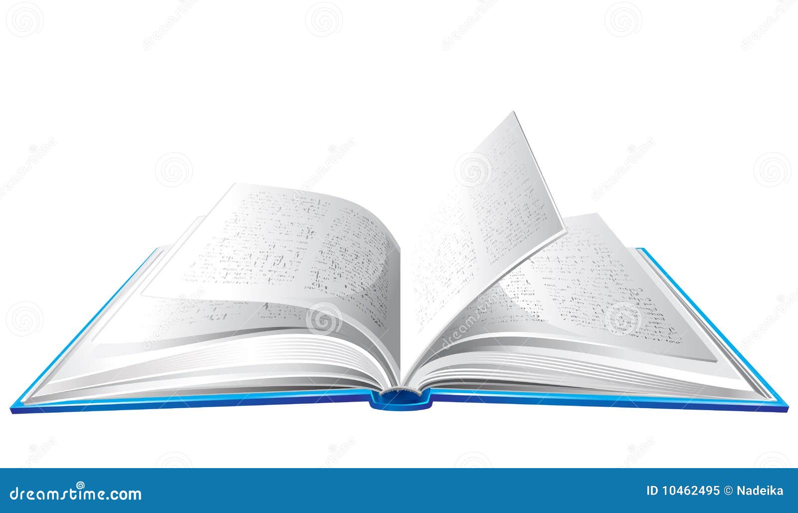 Раскрытая книга фон синяя