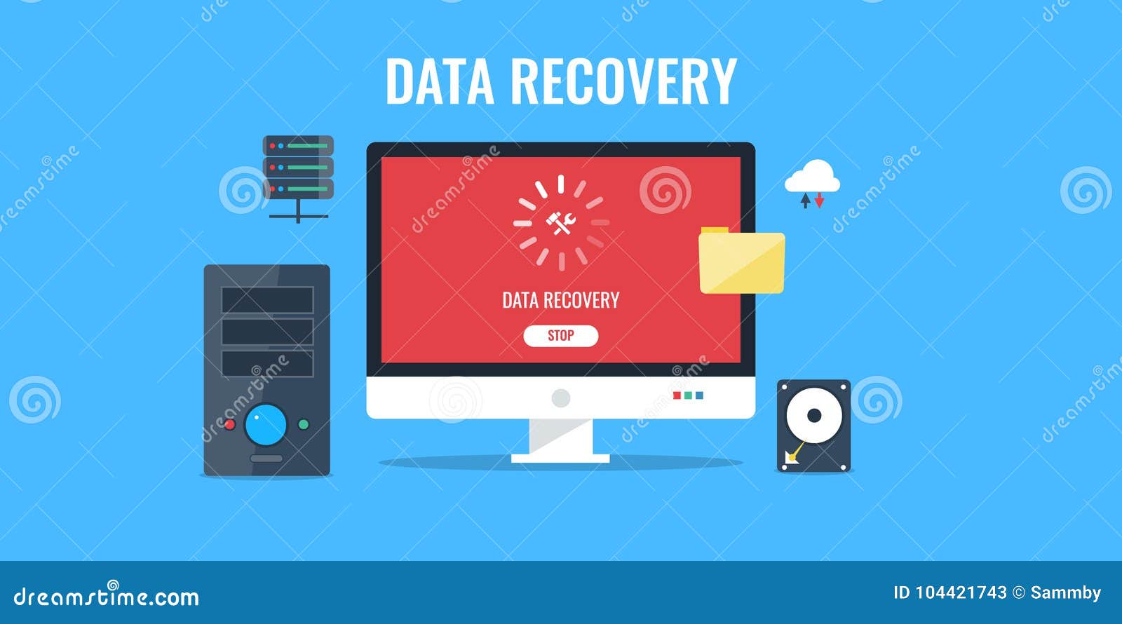 Резервная копия данных, спасение данных и восстановление и процесс ...