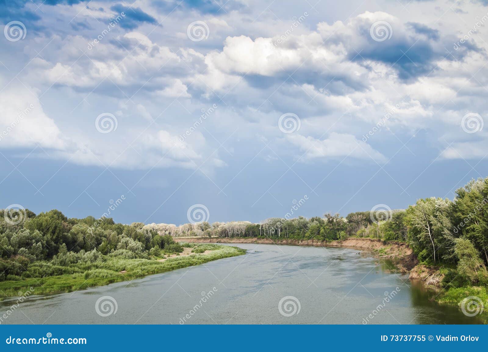 Пойма реки Урал Оренбург
