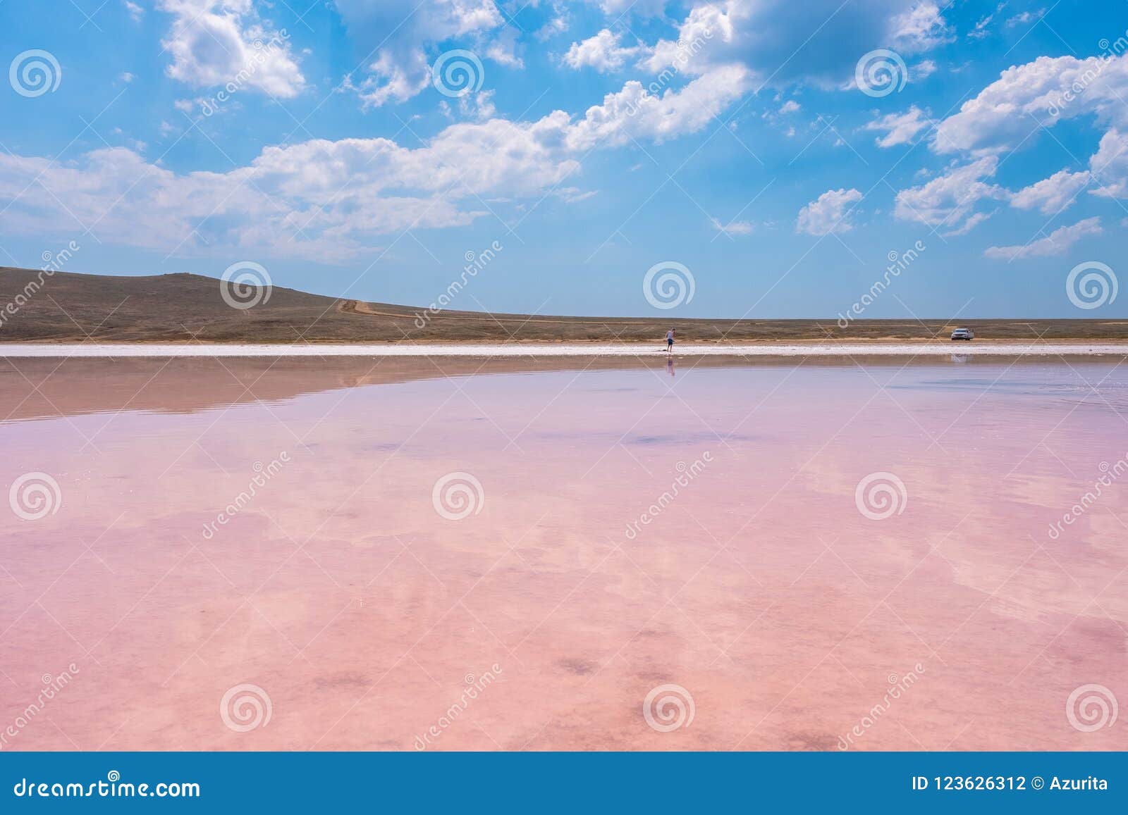 Крымское соленое озеро панорамы