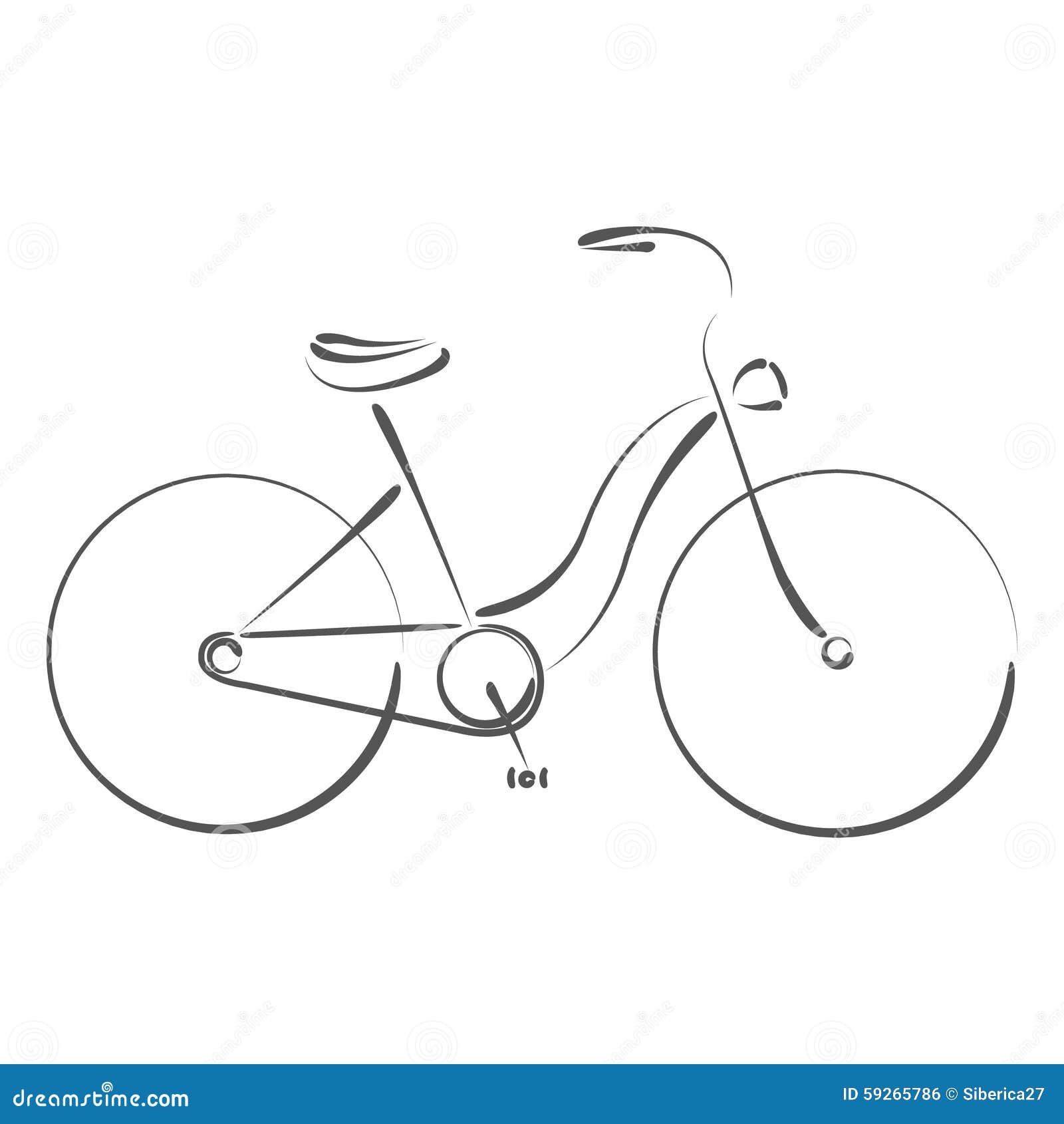 Велосипед женский схематично