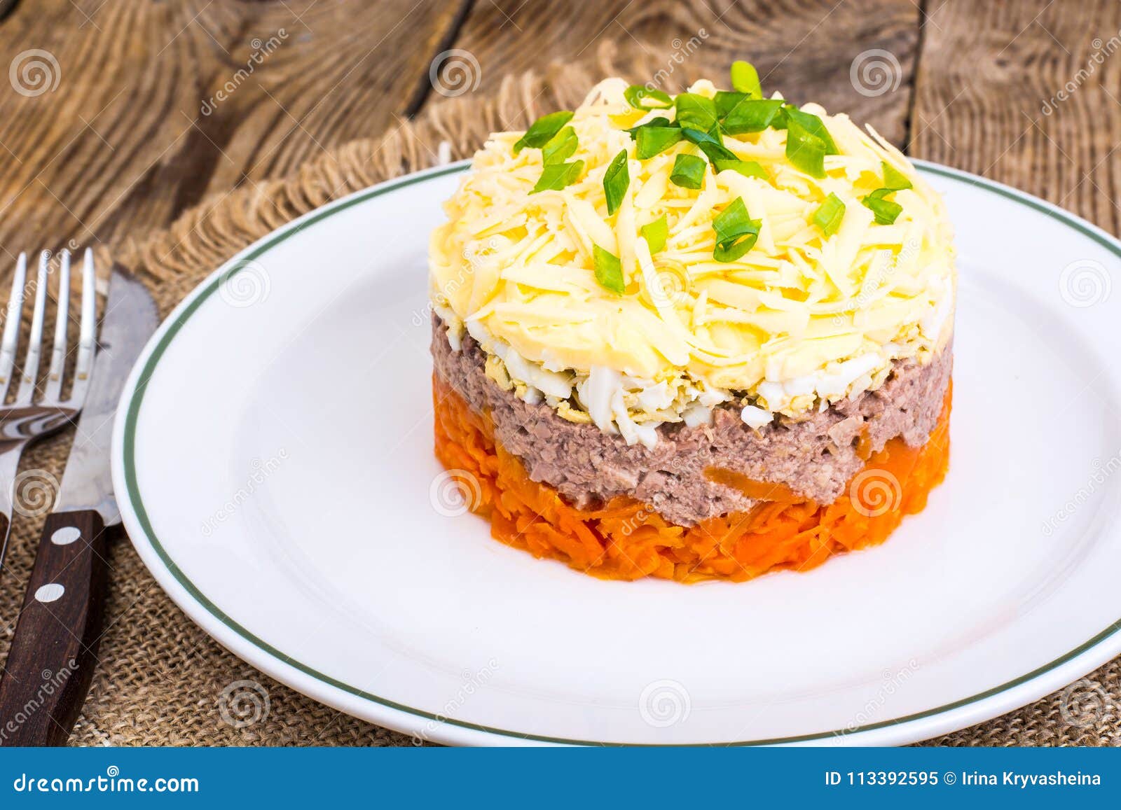 салат с печенью трески фото