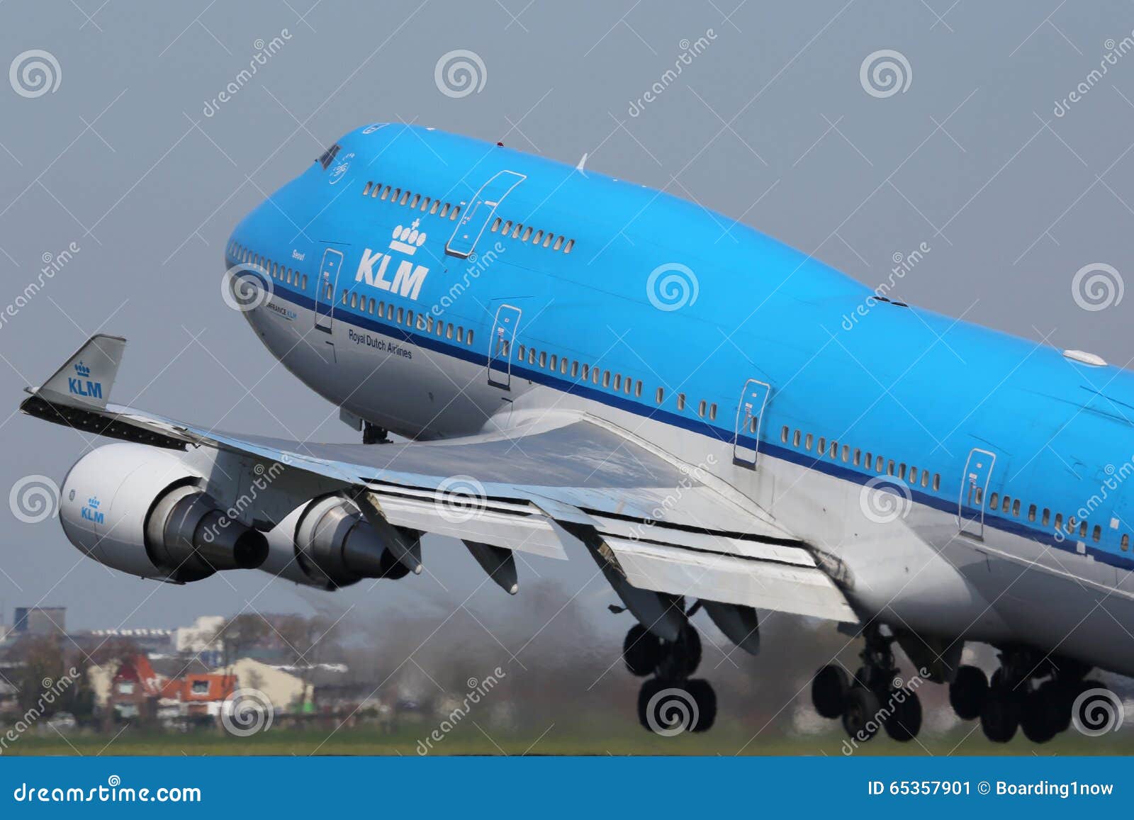 Самолет Амстердам Боинга 747-400 авиакомпаний KLM королевский ...