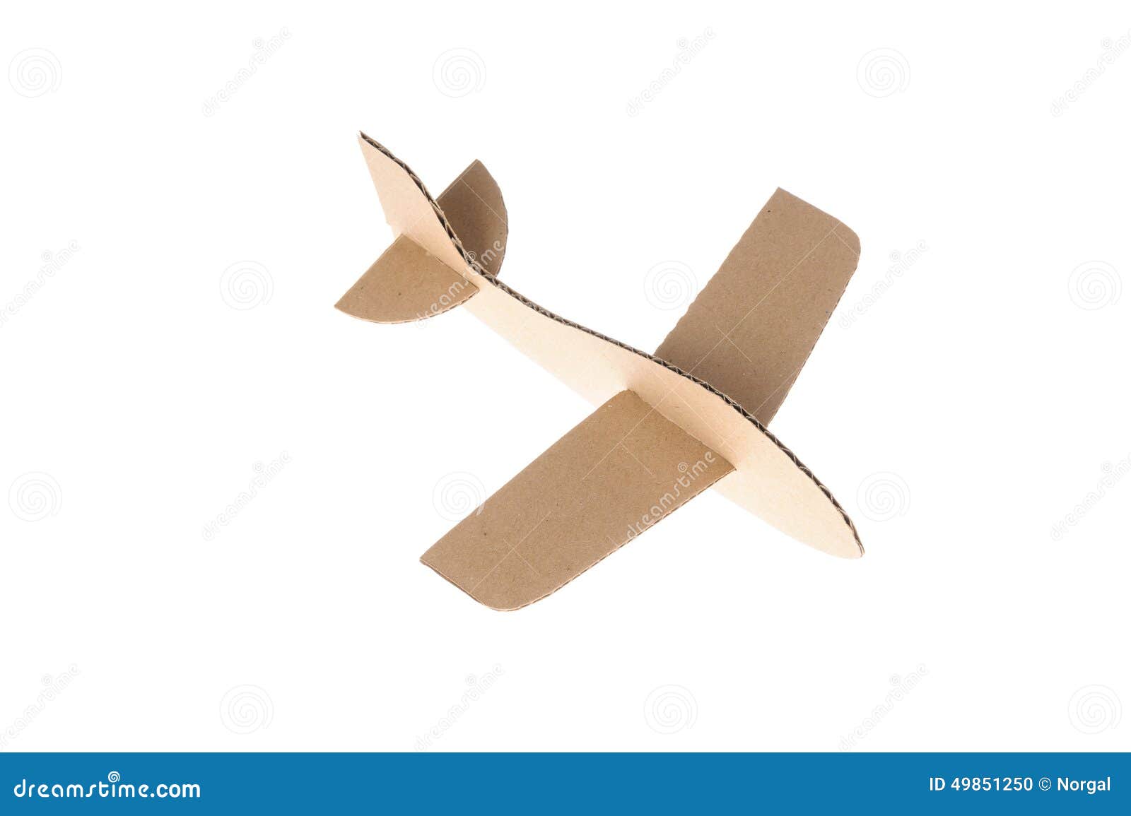 Винтажный самолет из картона