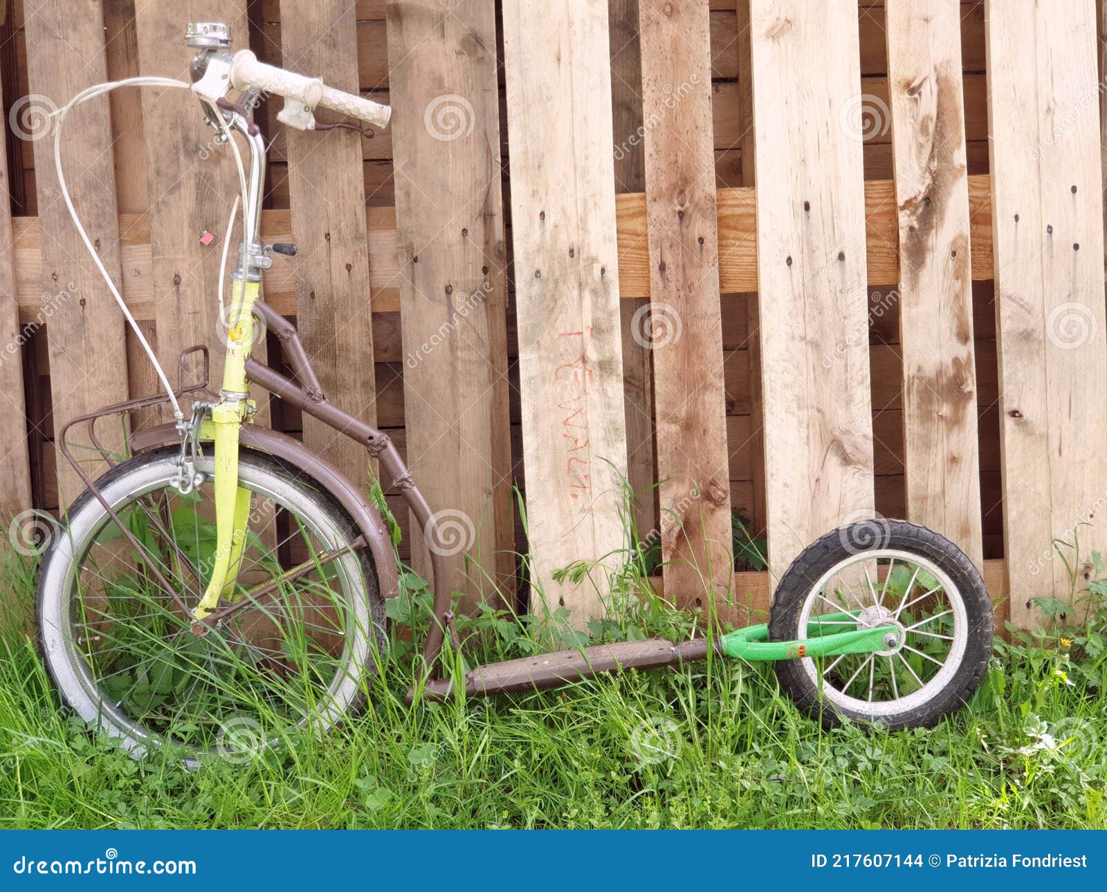 В Брянске сняли на фото необычный самодельный велосипед
